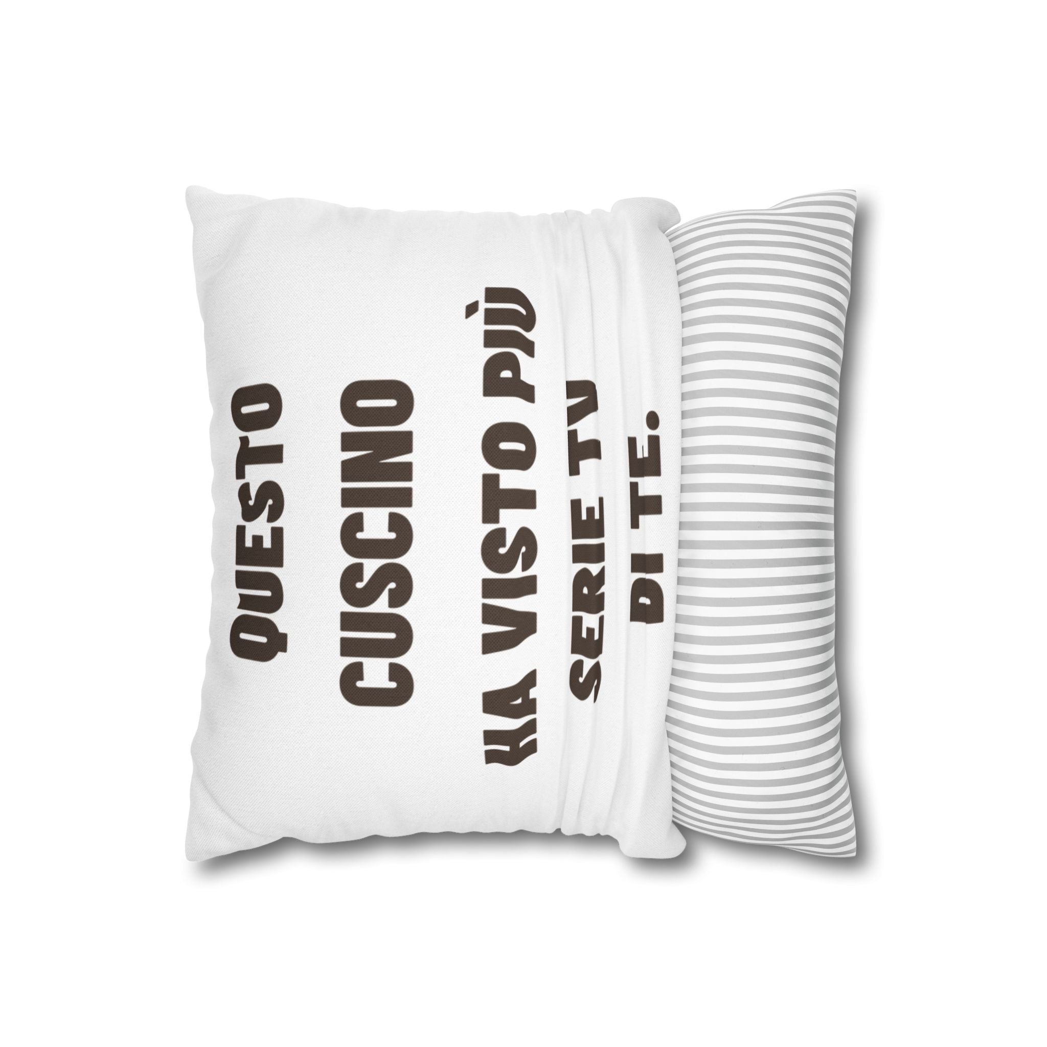 Regalo Originale cuscino,  Serie TV, Cuscino Divertente con Frase, Federa Arredo Divano, Idea Regalo Netflix Lover, Cuscino Ironico, Binge Watching