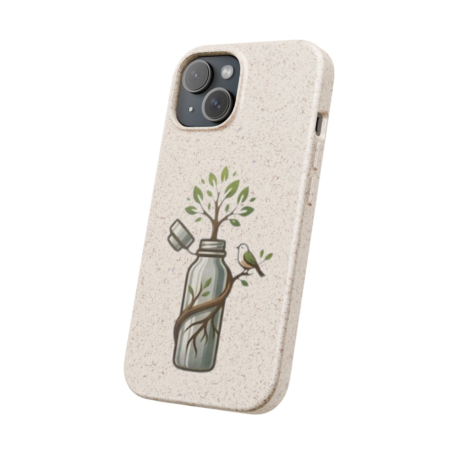 Cover Bio Originale "Rinascita Naturale" - Custodia MagSafe in Bambù & PLA