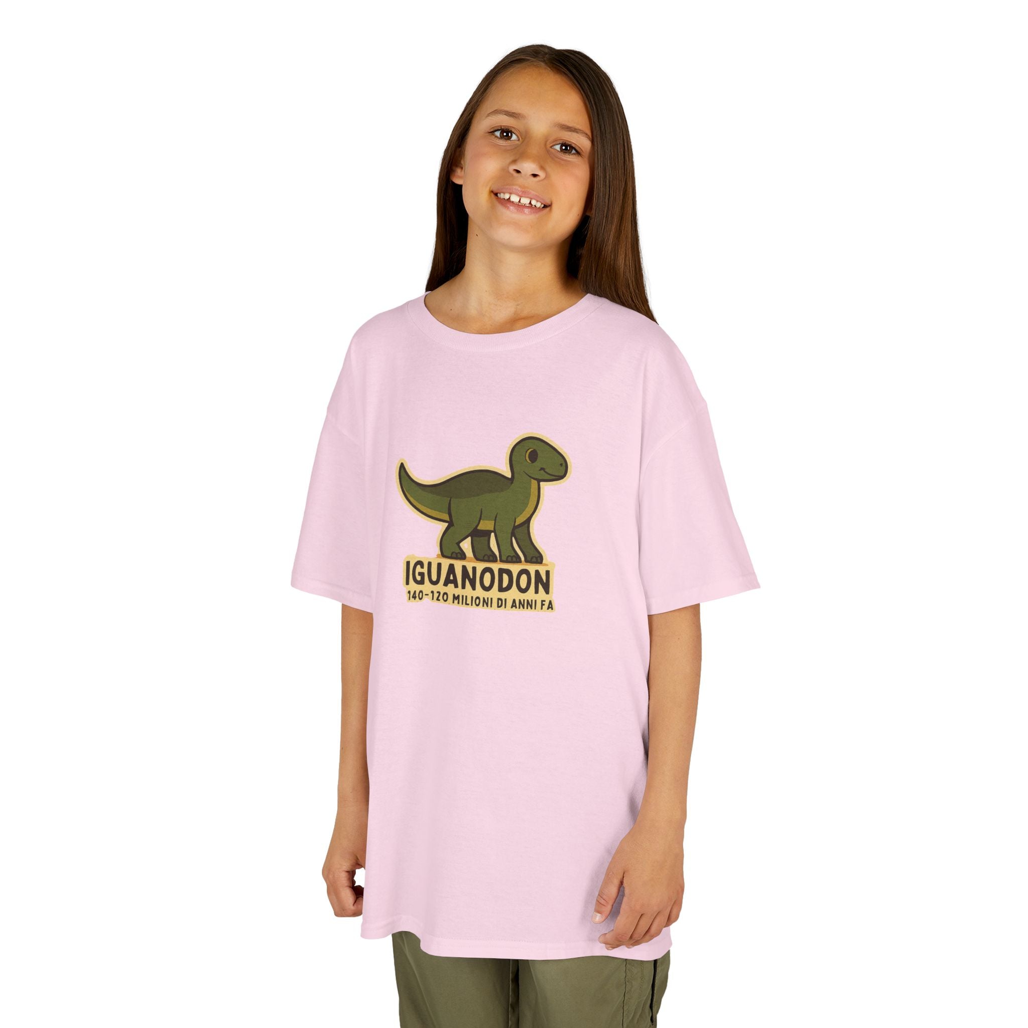 T-shirt Bambino Originale "Dino Iguanodon" | Maglietta Cotone Morbido