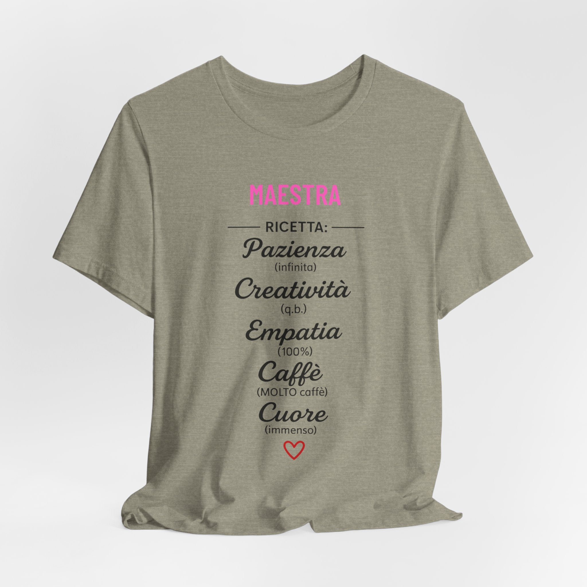 T-shirt Maestra Originale "La Ricetta"