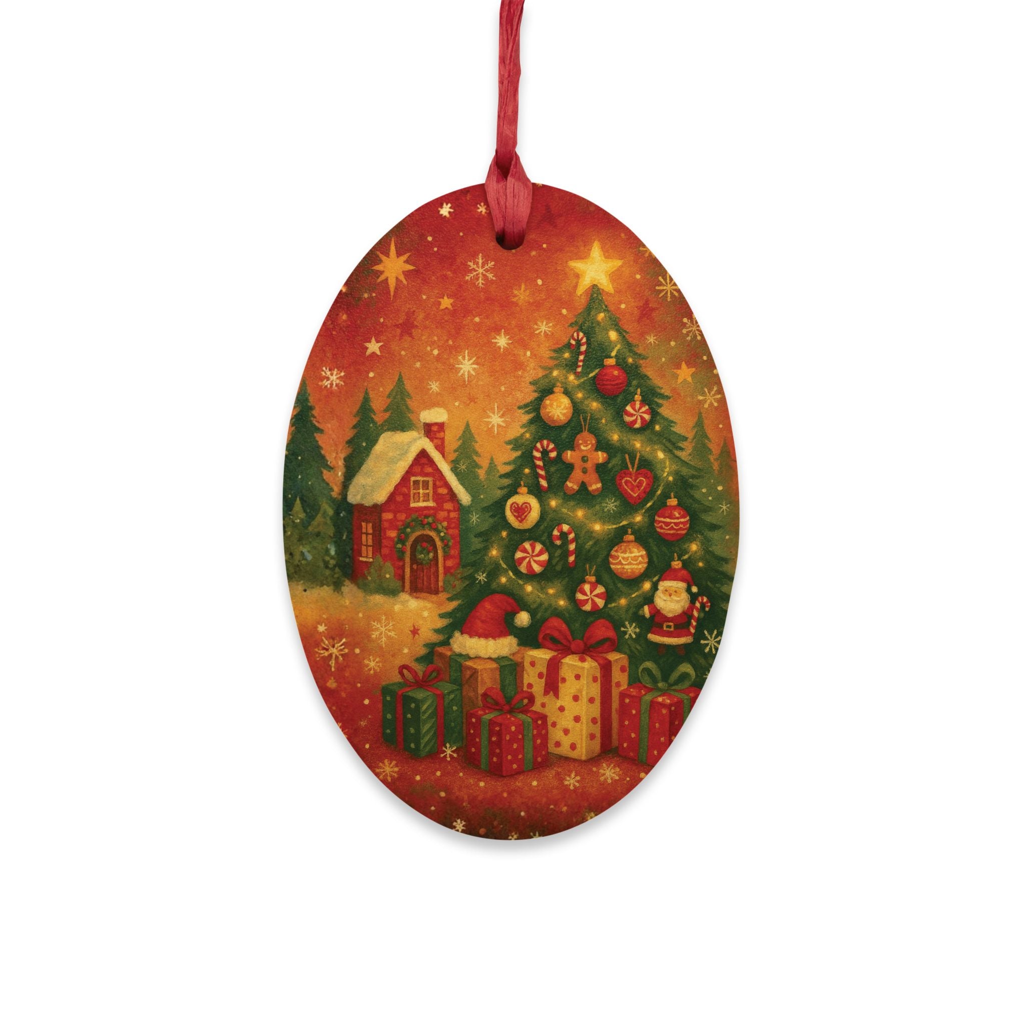 Decorazione Albero Originale "Cuore Vintage" (Magnetica)