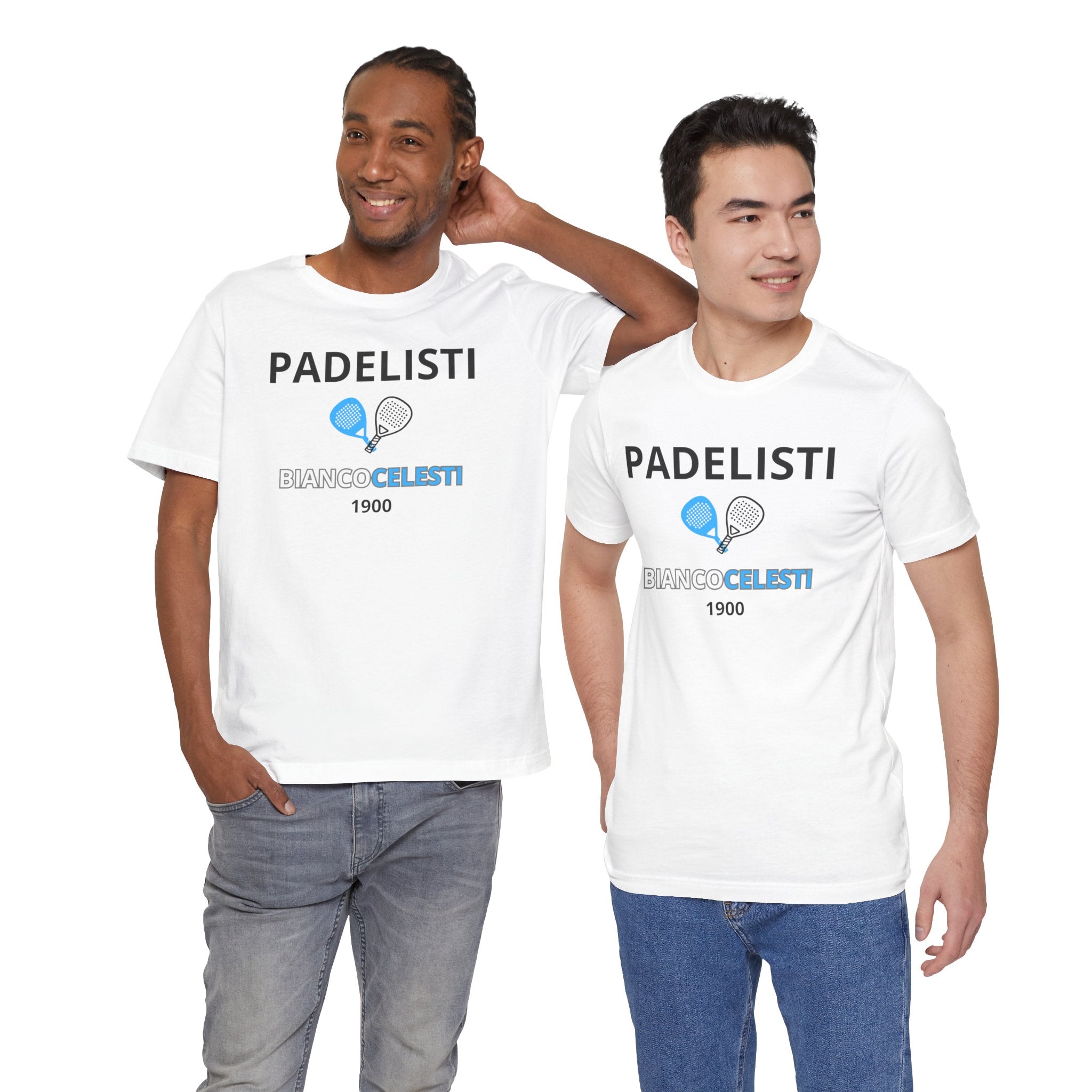 T-shirt Padel originale "Padelisti Biancocelesti" | Idea Regalo tifoso