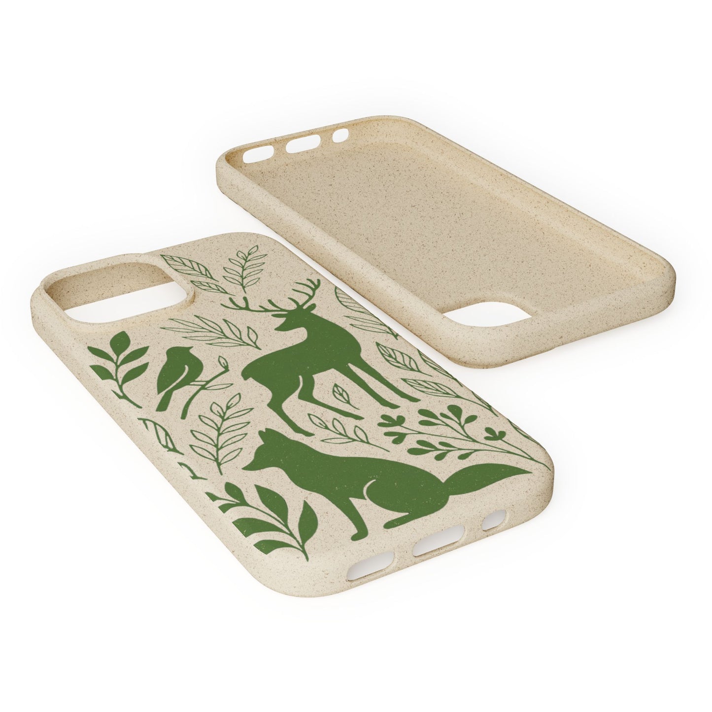 Cover Bio Originale "Animali del Bosco" - Custodia Eco in Bambù & PLA