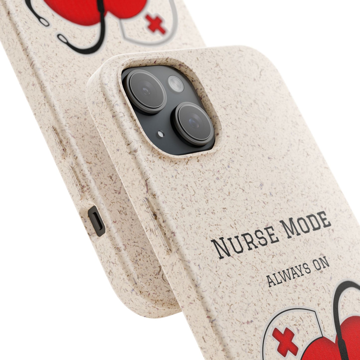 Cover Bio iPhone "Nurse Mode" (Always On) | Custodia Biodegradabile Infermiera & Dottoressa