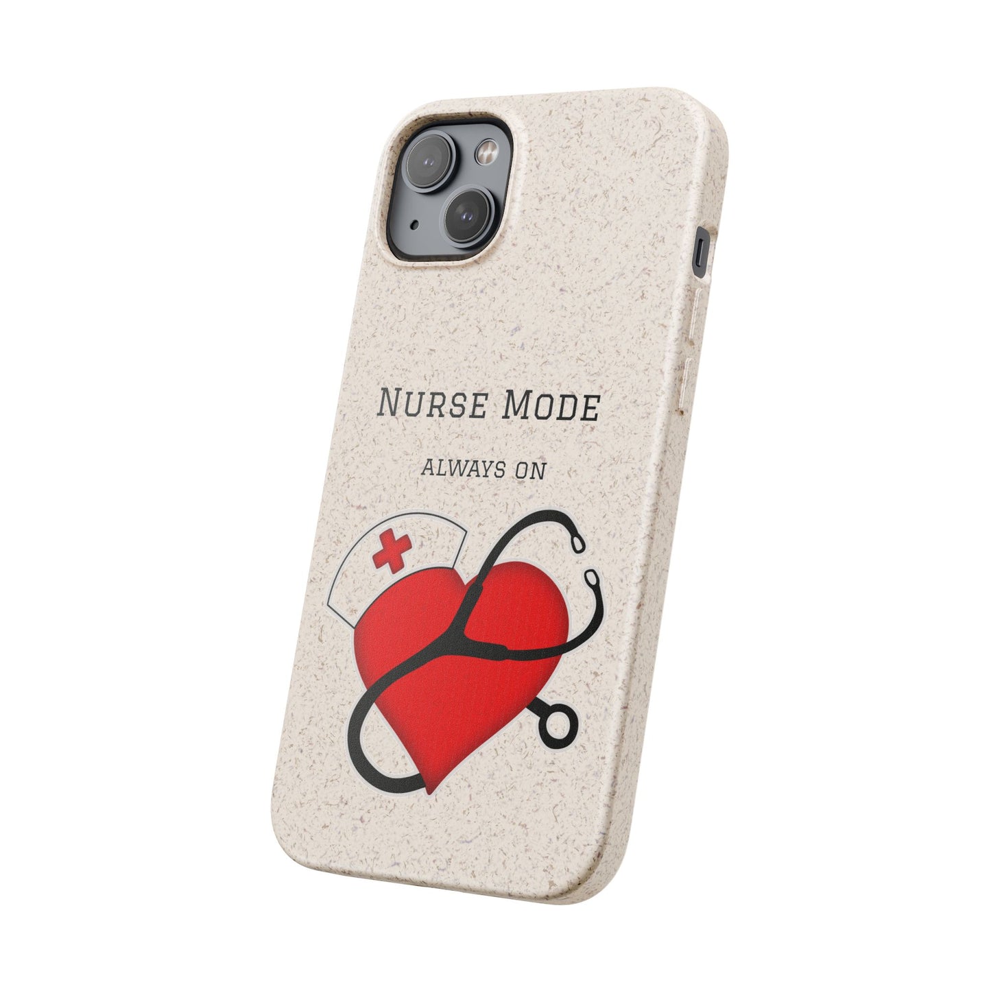Cover Bio iPhone "Nurse Mode" (Always On) | Custodia Biodegradabile Infermiera & Dottoressa