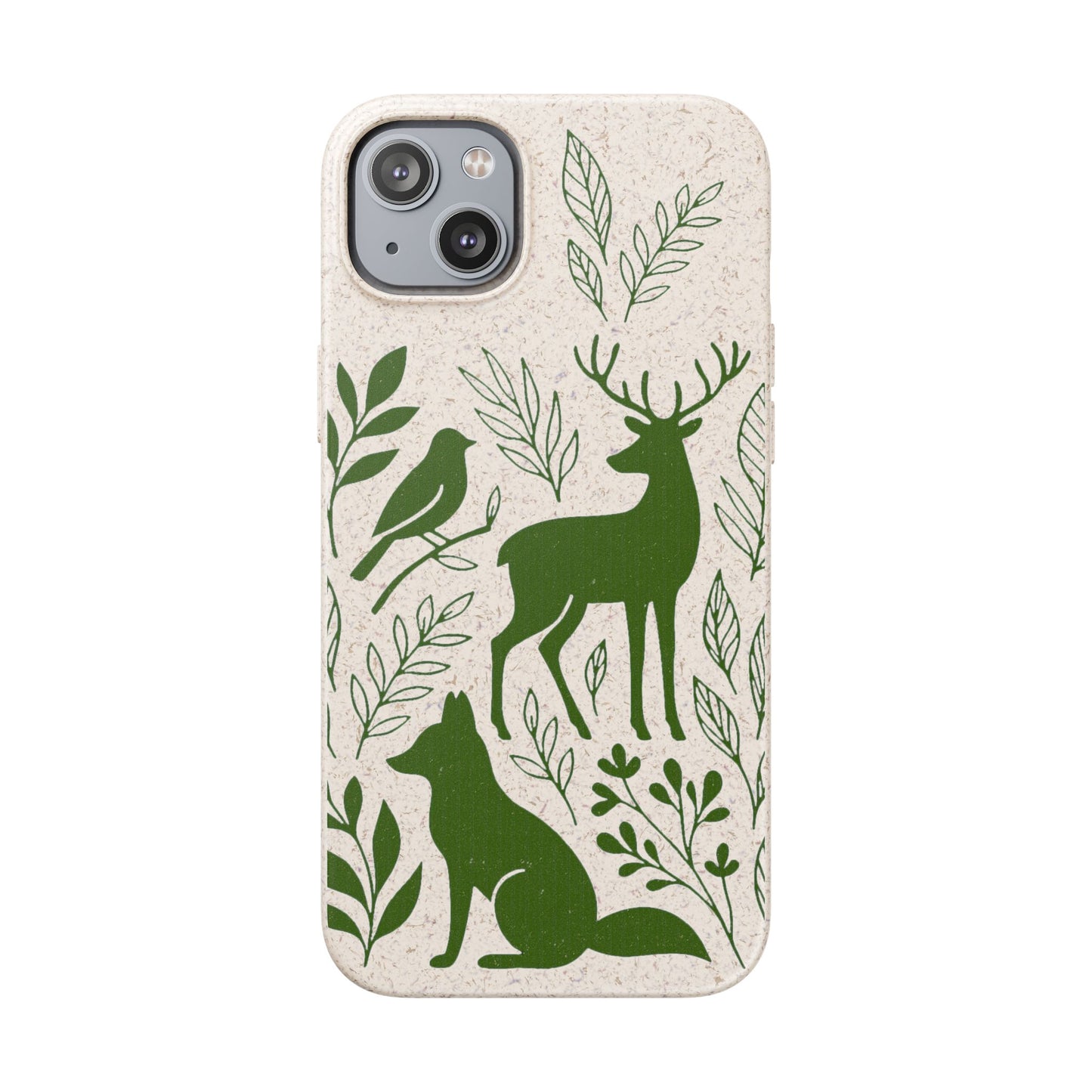 Cover Bio Originale "Animali del Bosco" - Custodia Eco in Bambù & PLA