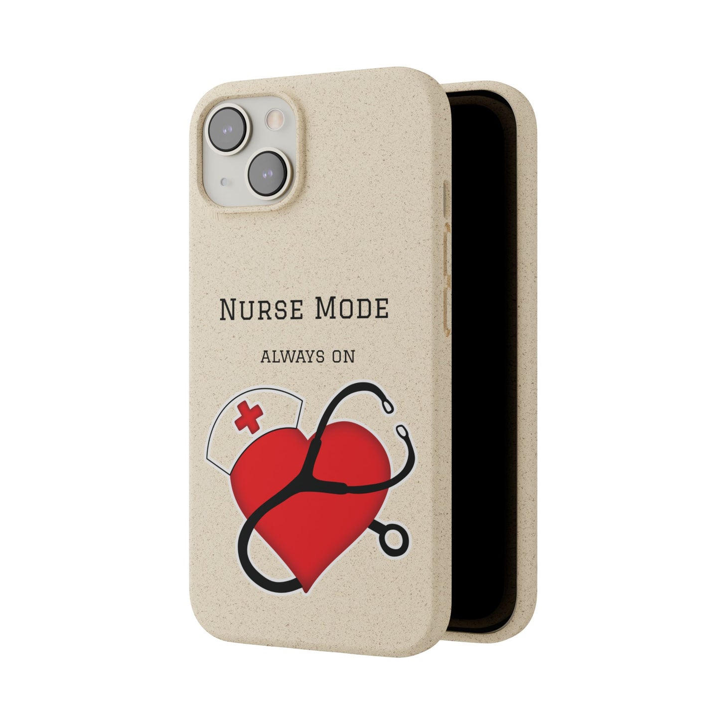 Cover Bio iPhone "Nurse Mode" (Always On) | Custodia Biodegradabile Infermiera & Dottoressa