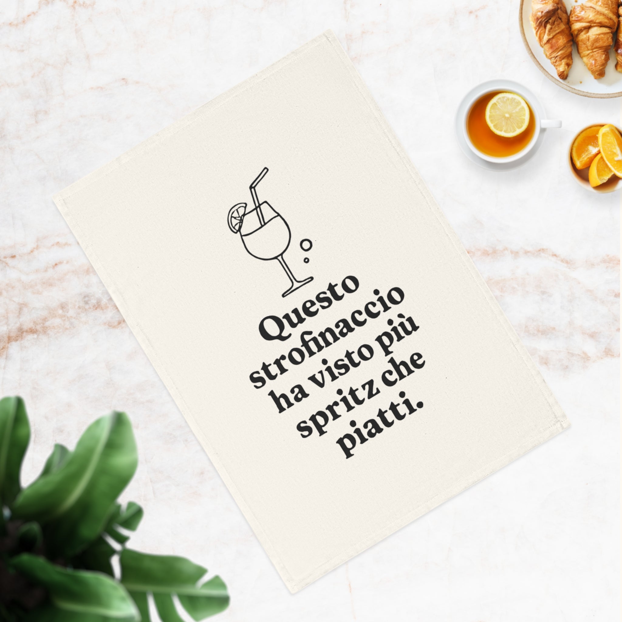 Strofinaccio Originale Aperitivo "Più Spritz che Piatti"