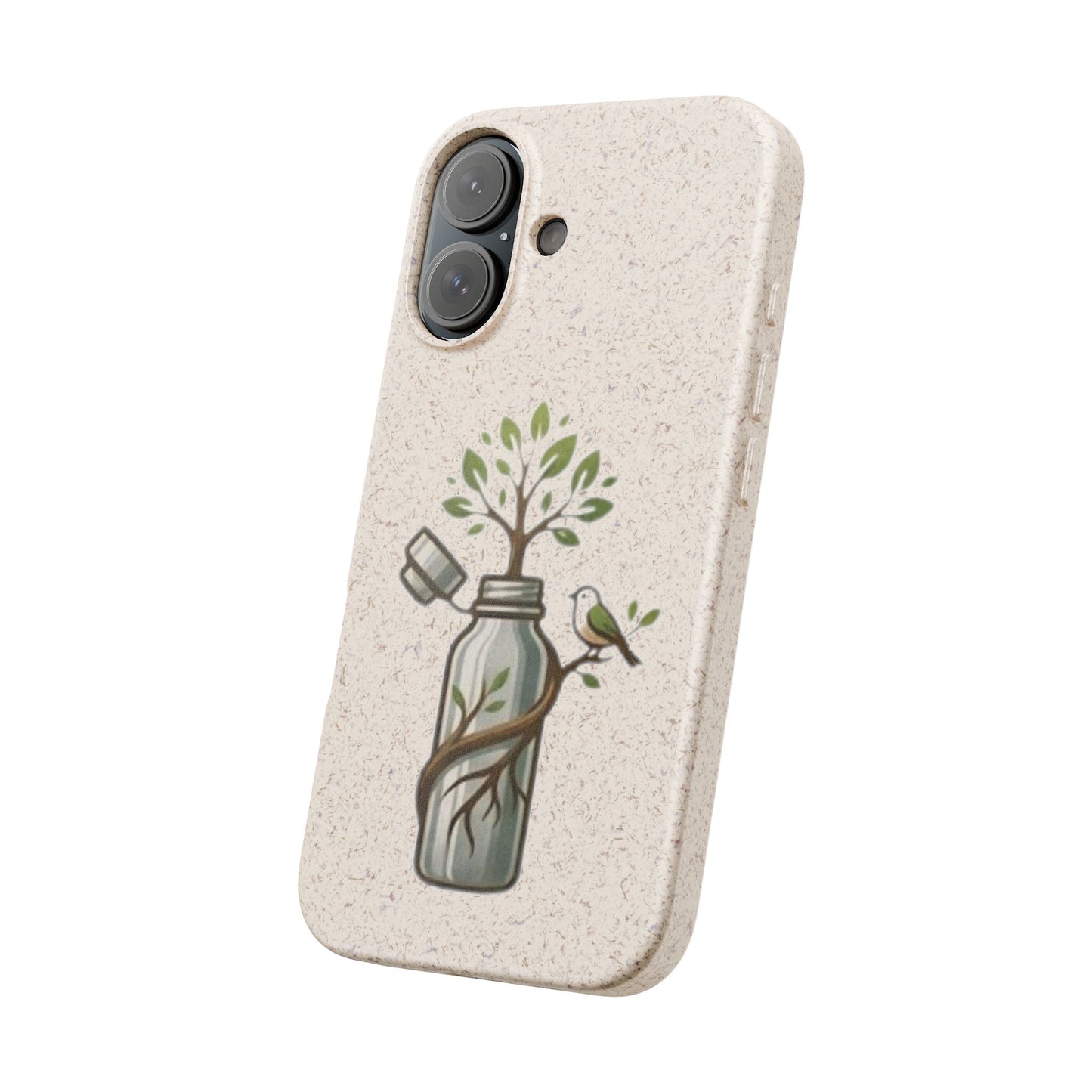 Cover Bio Originale "Rinascita Naturale" - Custodia MagSafe in Bambù & PLA