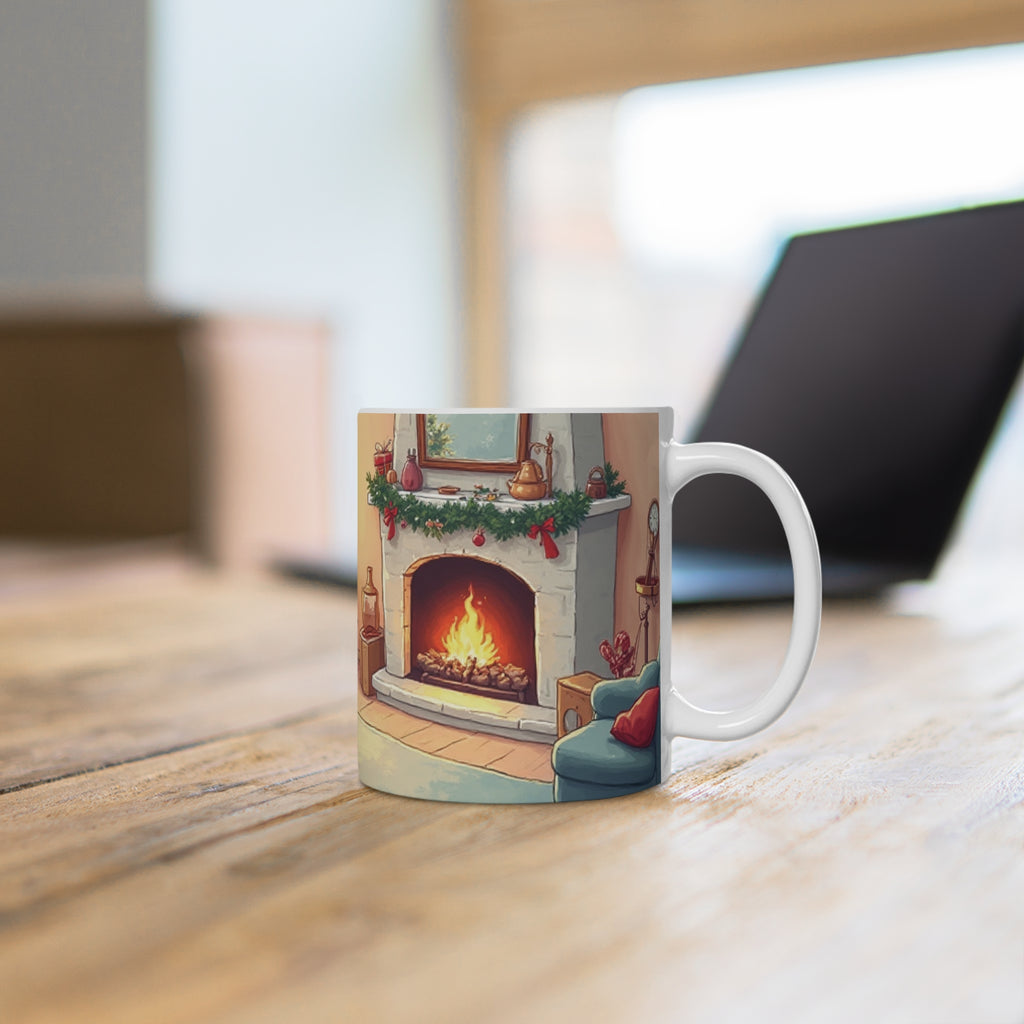 Tazza Natale Originale "Camino Acceso"