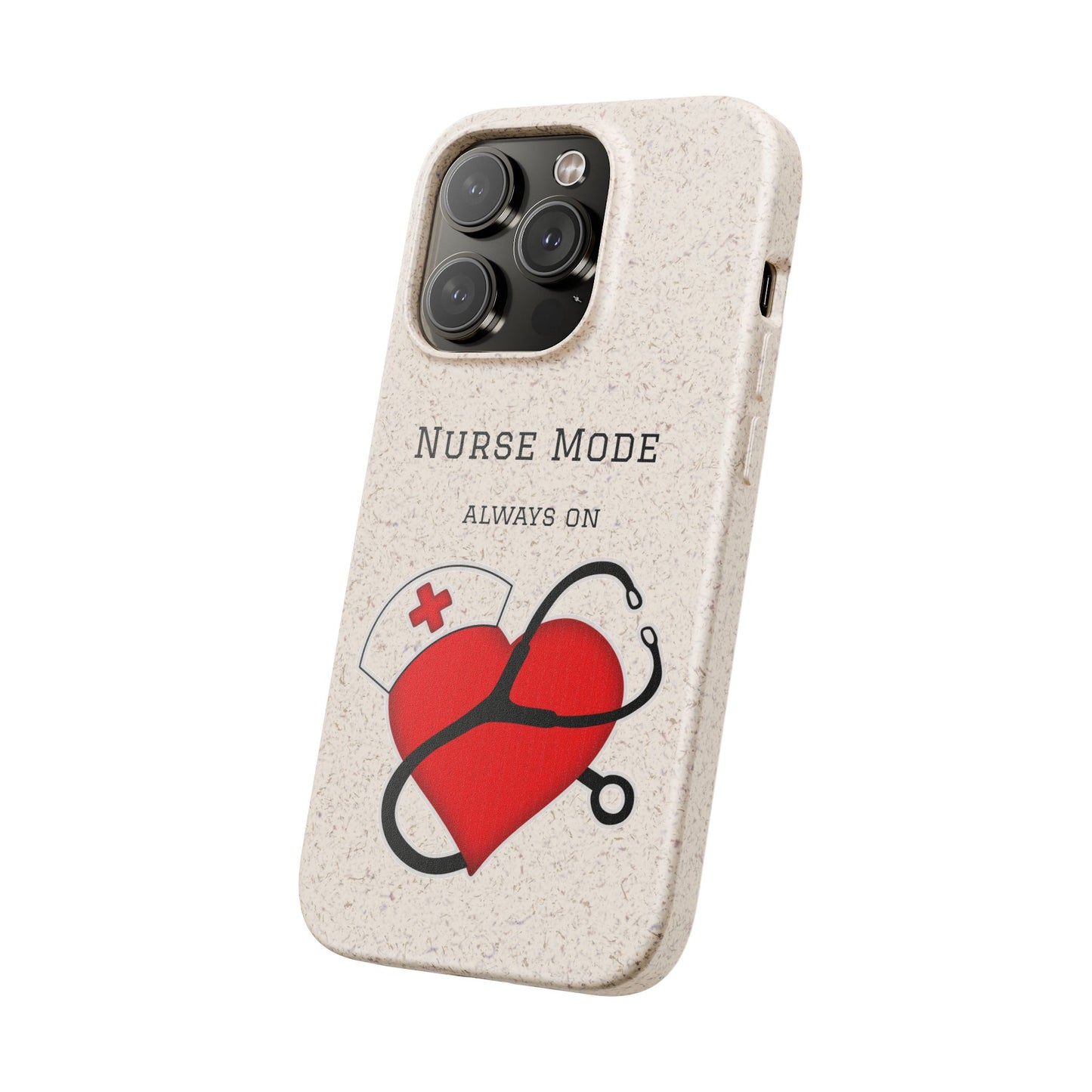 Cover Bio iPhone "Nurse Mode" (Always On) | Custodia Biodegradabile Infermiera & Dottoressa