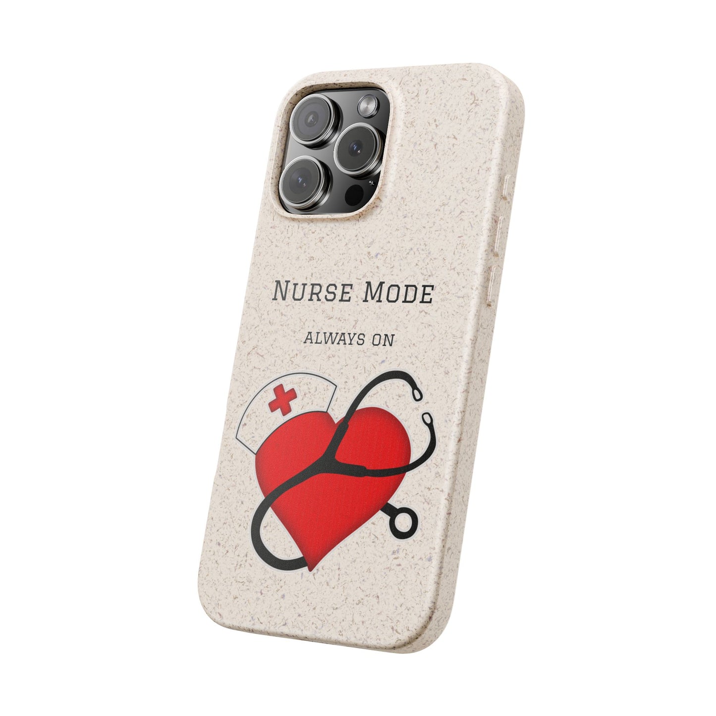 Cover Bio iPhone "Nurse Mode" (Always On) | Custodia Biodegradabile Infermiera & Dottoressa
