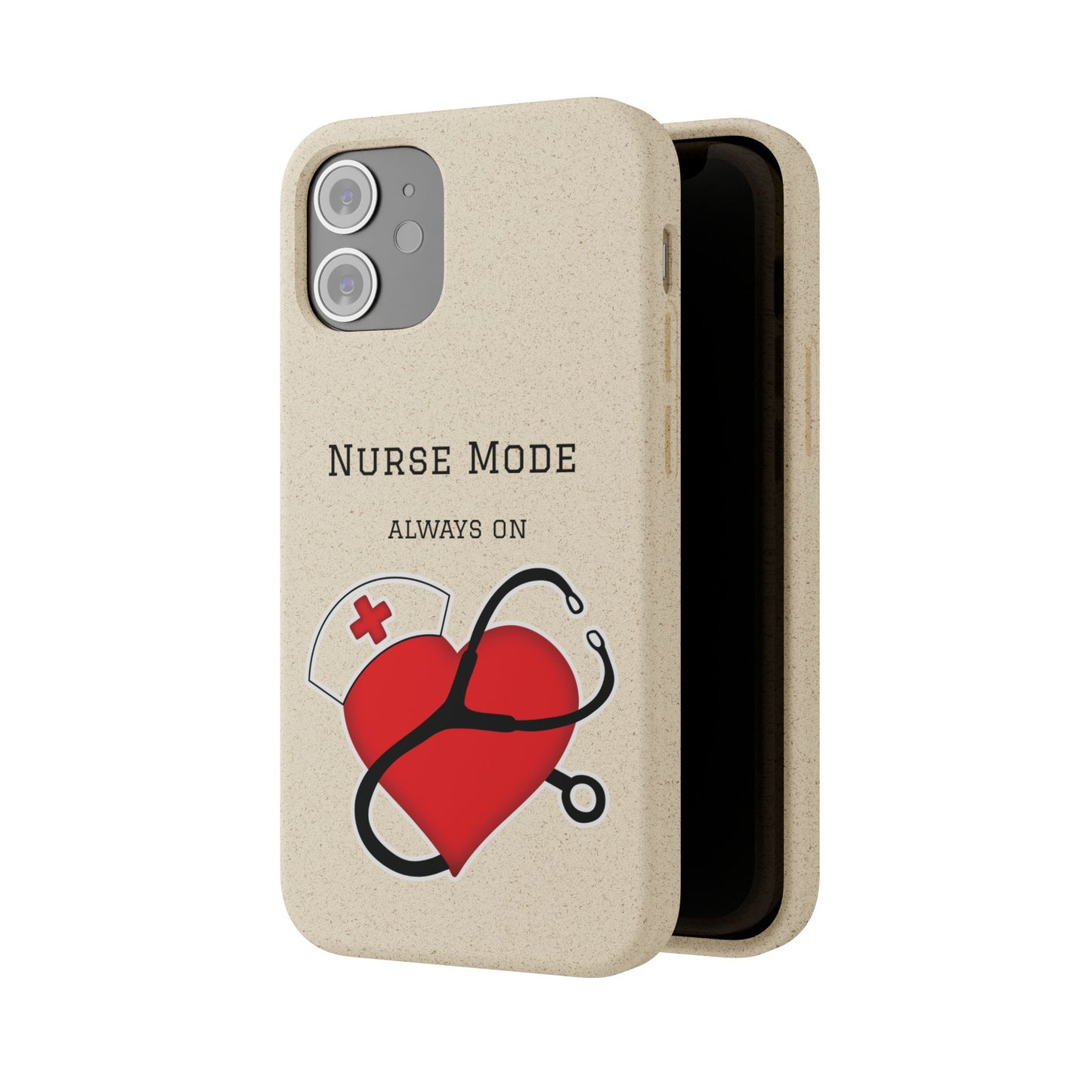 Cover Bio iPhone "Nurse Mode" (Always On) | Custodia Biodegradabile Infermiera & Dottoressa