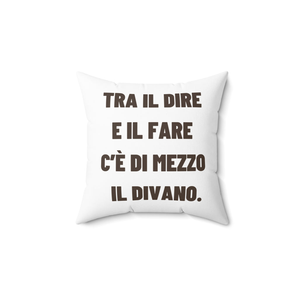 Regalo Originale Casa, Cuscino Divertente con Frase, Arredo Divano, Idea Regalo Procrastinatori, Cuscino Ironico, Italian Quote