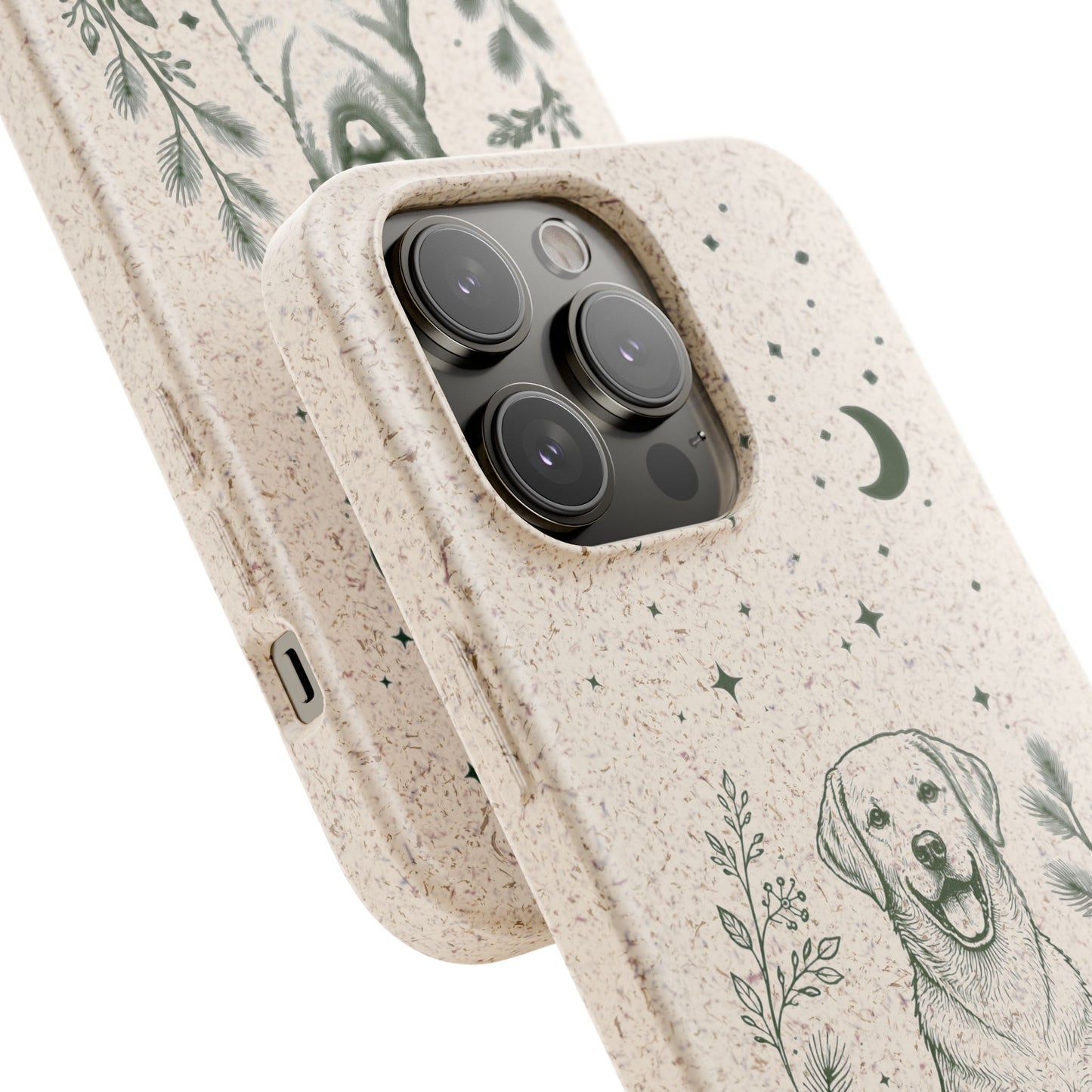 Cover iPhone Biodegradabile Labrador  – Custodia Eco in Fibra di Bambù