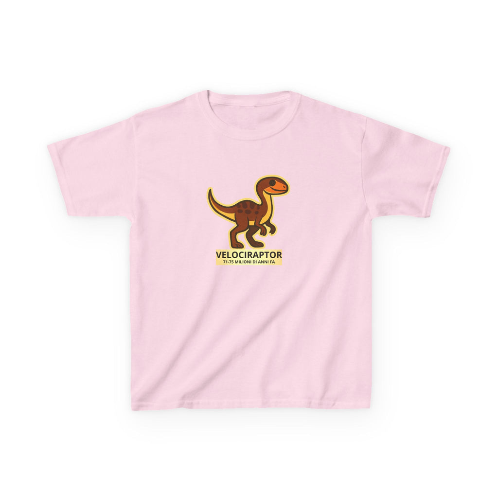 T-shirt Bambino Originale "Dino Velociraptor" | Maglietta Cotone Morbido