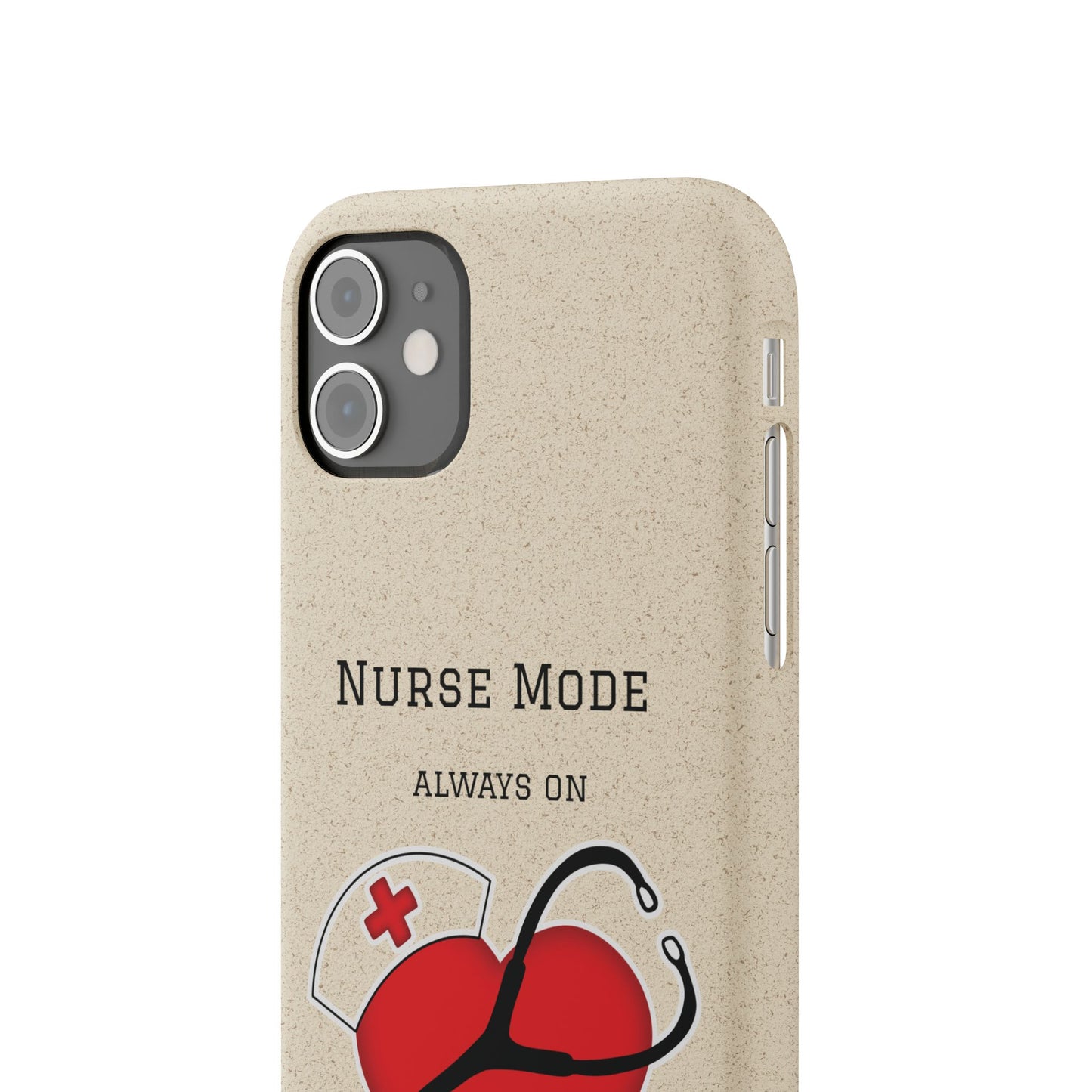 Cover Bio iPhone "Nurse Mode" (Always On) | Custodia Biodegradabile Infermiera & Dottoressa