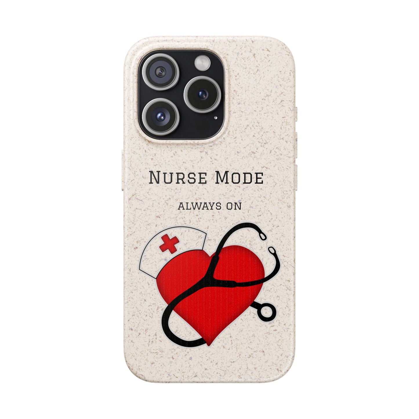Cover Bio iPhone "Nurse Mode" (Always On) | Custodia Biodegradabile Infermiera & Dottoressa