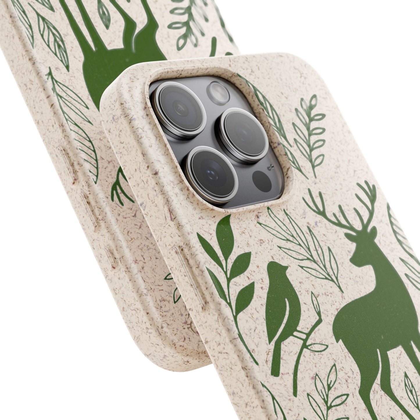 Cover Bio Originale "Animali del Bosco" - Custodia Eco in Bambù & PLA