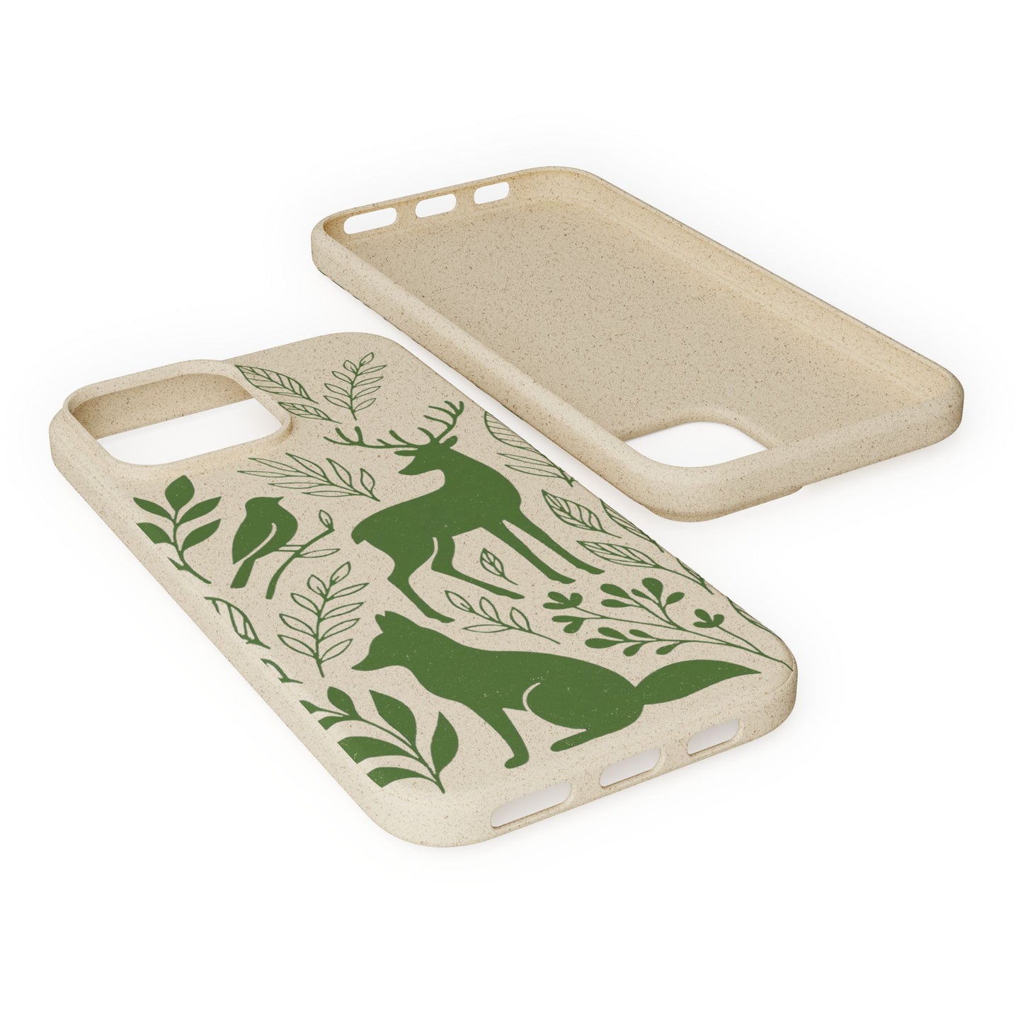 Cover Bio Originale "Animali del Bosco" - Custodia Eco in Bambù & PLA