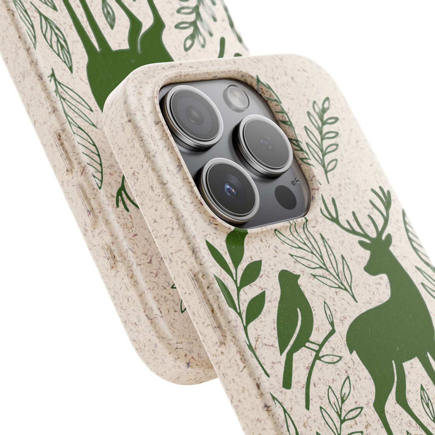 Cover Bio Originale "Animali del Bosco" - Custodia Eco in Bambù & PLA