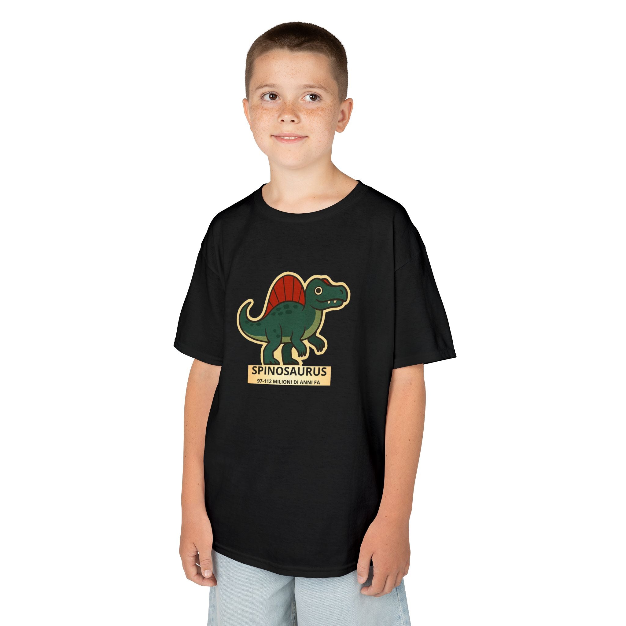 T-shirt Bambino Originale "Dino Spinosaurus" | Maglietta Cotone Morbido