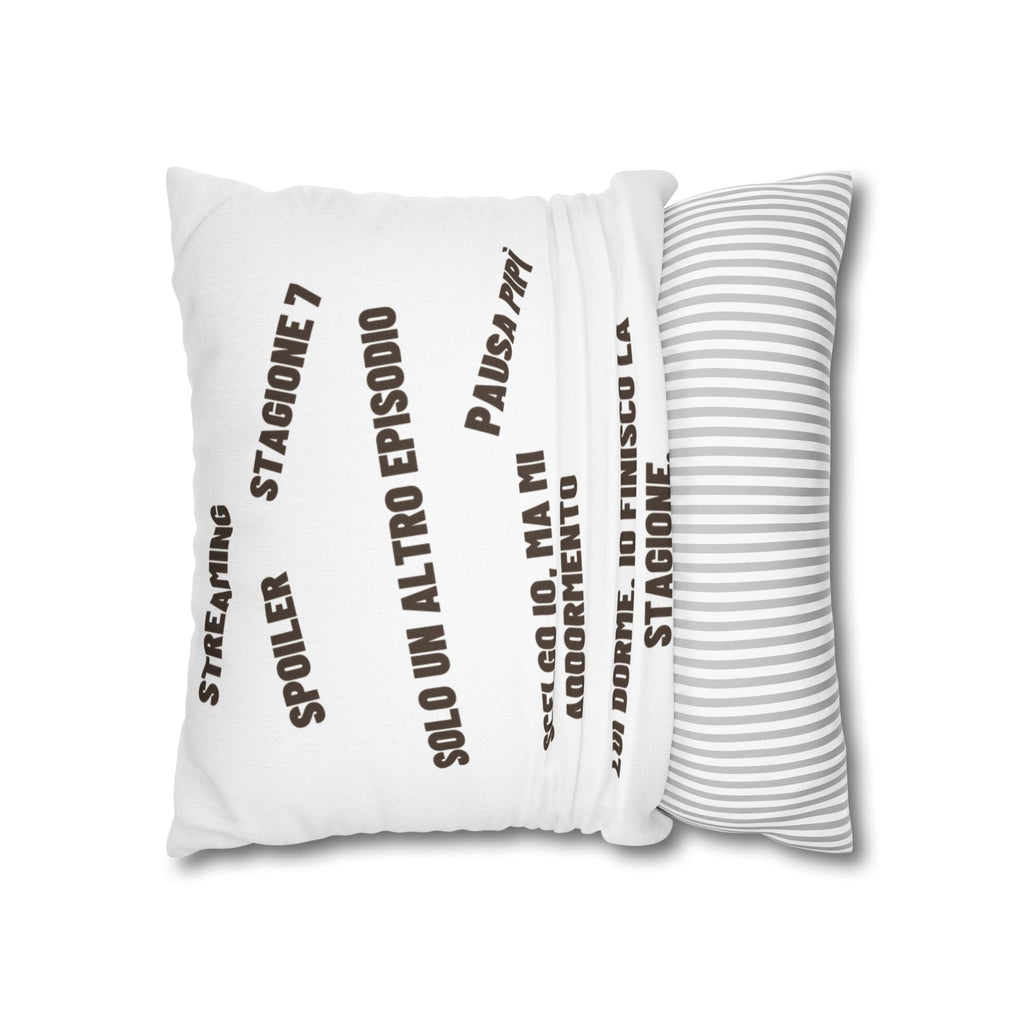 Regalo Originale cuscino,  Serie TV, Cuscino Divertente con Frase, Federa Arredo Divano, Idea Regalo Netflix Lover, Cuscino Ironico, Binge Watching