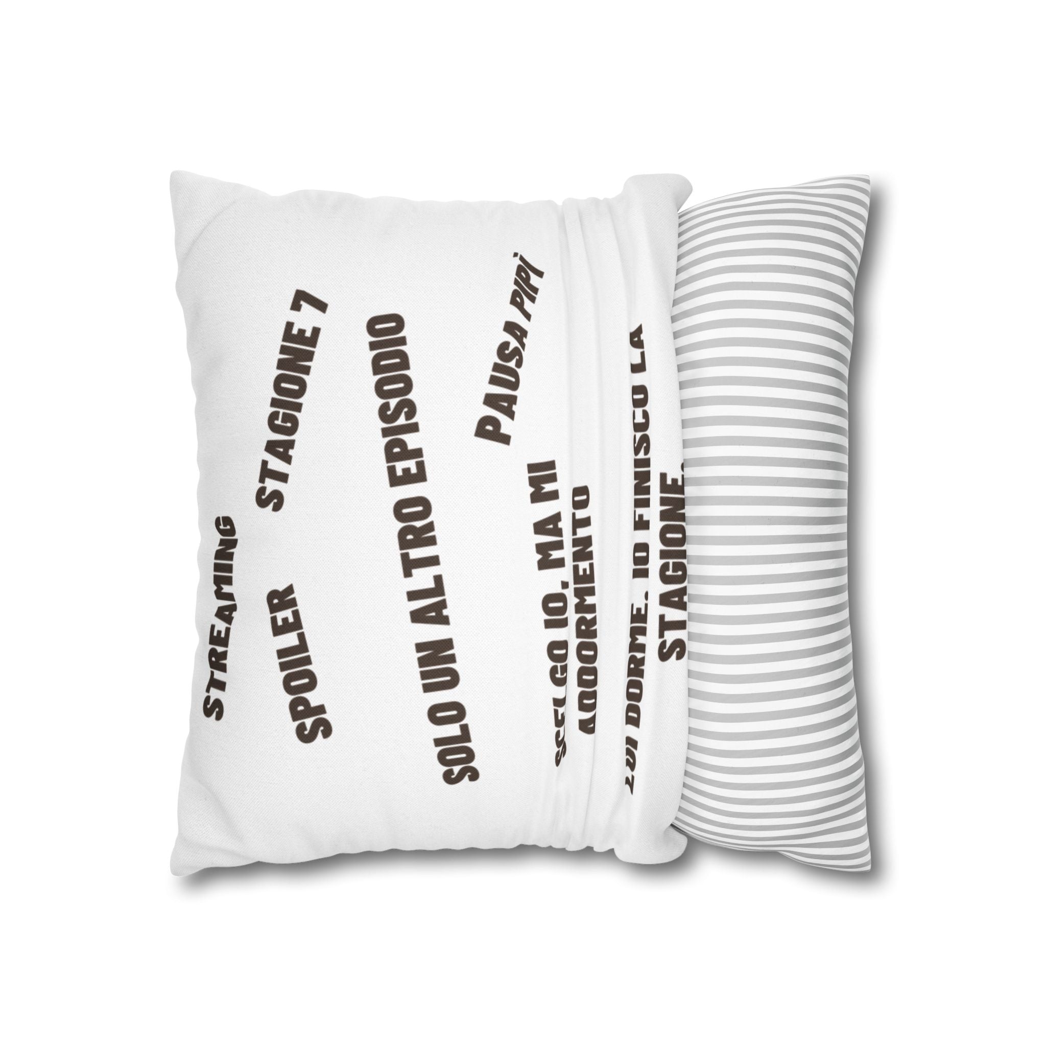 Regalo Originale cuscino,  Serie TV, Cuscino Divertente con Frase, Federa Arredo Divano, Idea Regalo Netflix Lover, Cuscino Ironico, Binge Watching