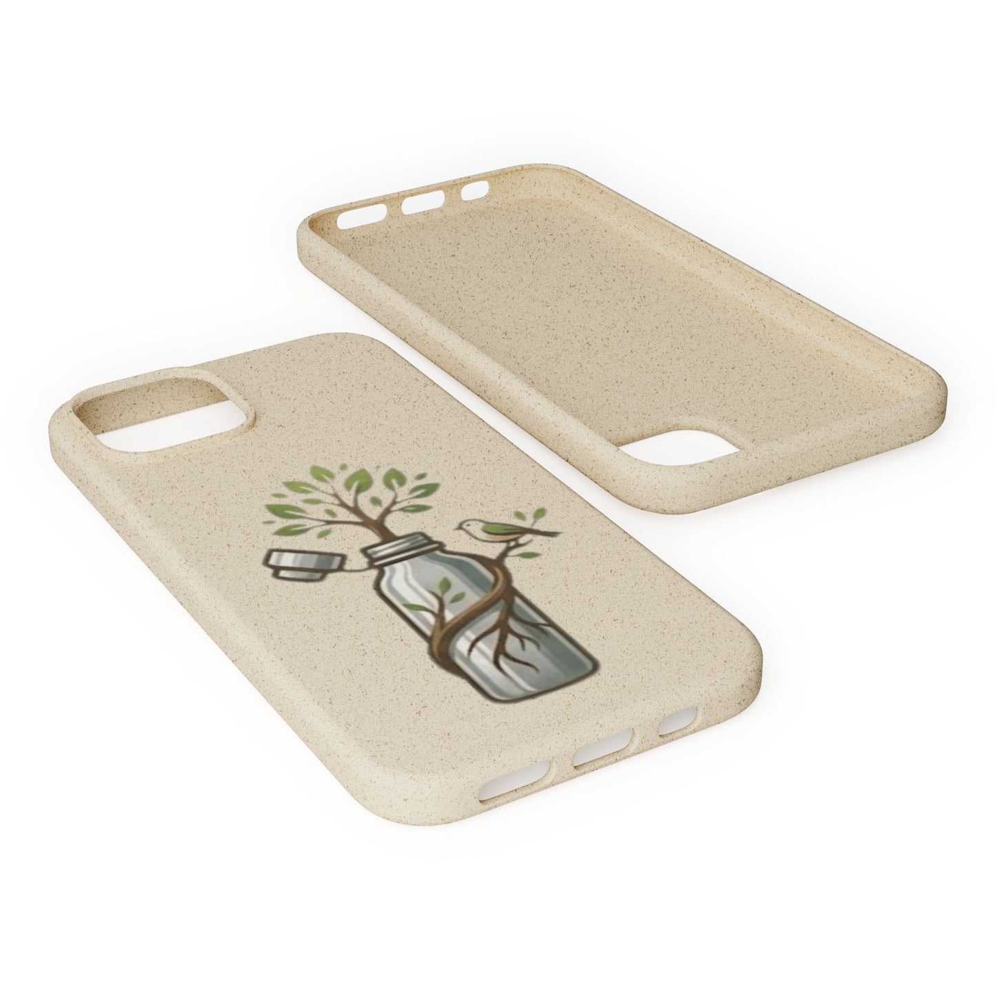 Cover Bio Originale "Rinascita Naturale" - Custodia MagSafe in Bambù & PLA