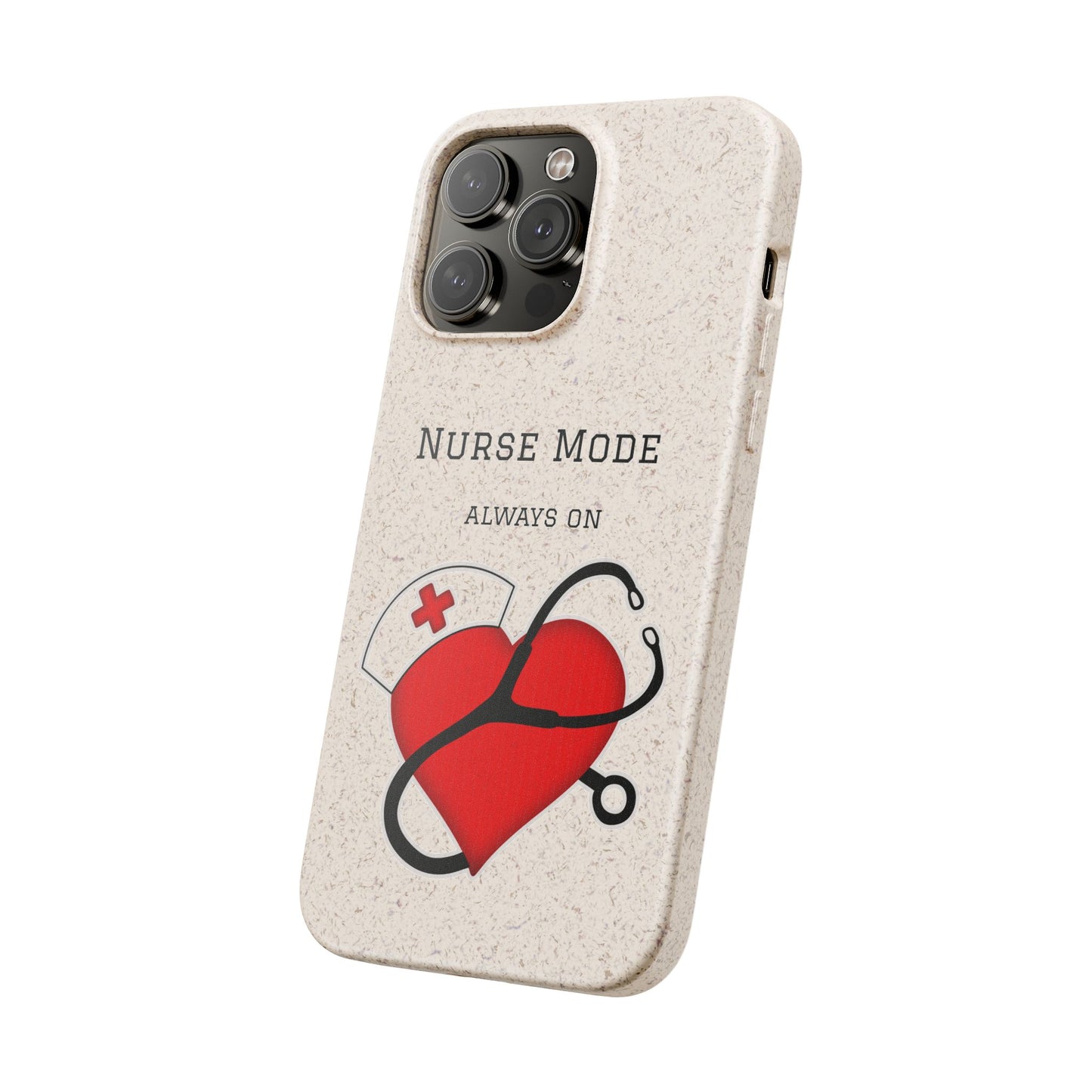 Cover Bio iPhone "Nurse Mode" (Always On) | Custodia Biodegradabile Infermiera & Dottoressa