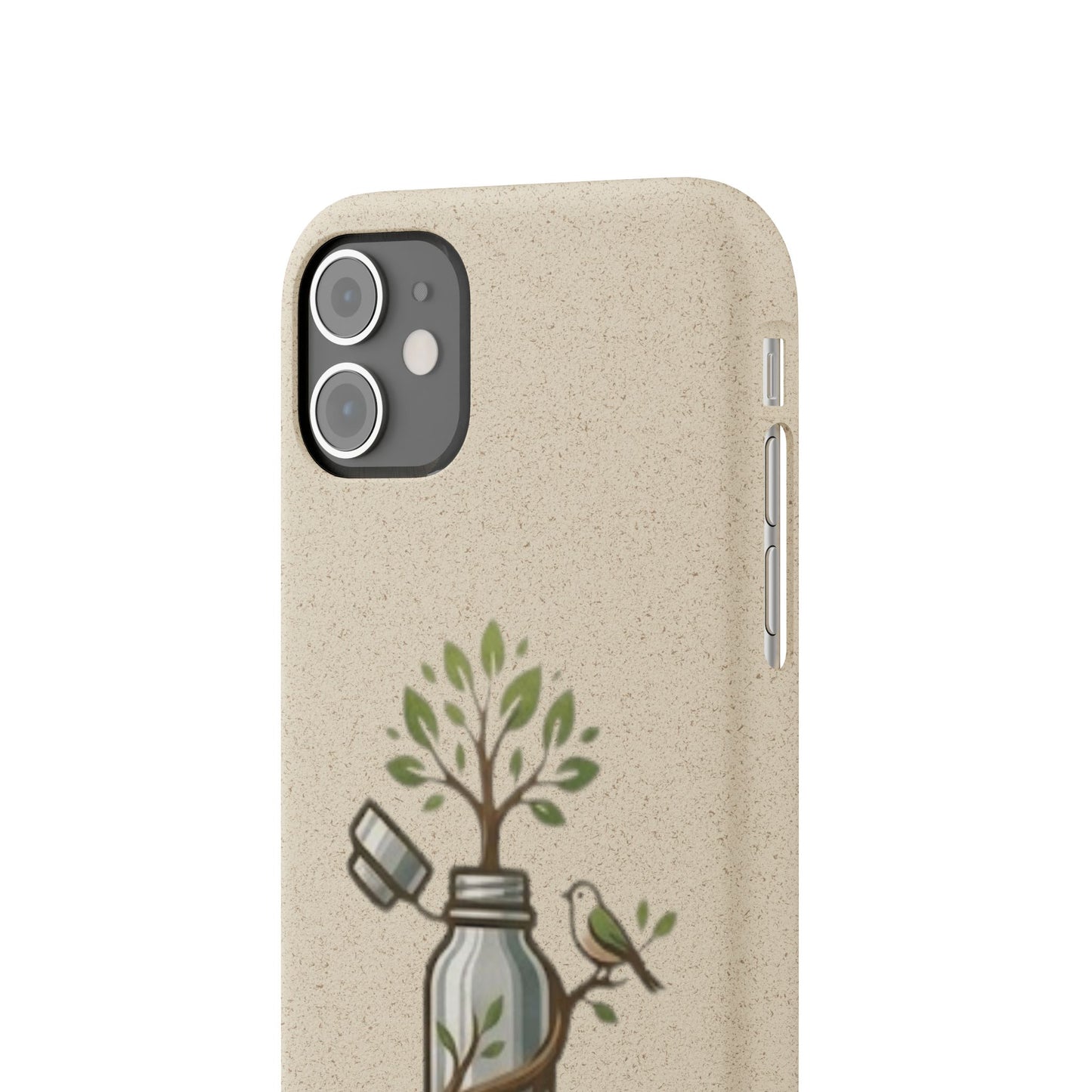 Cover Bio Originale "Rinascita Naturale" - Custodia MagSafe in Bambù & PLA