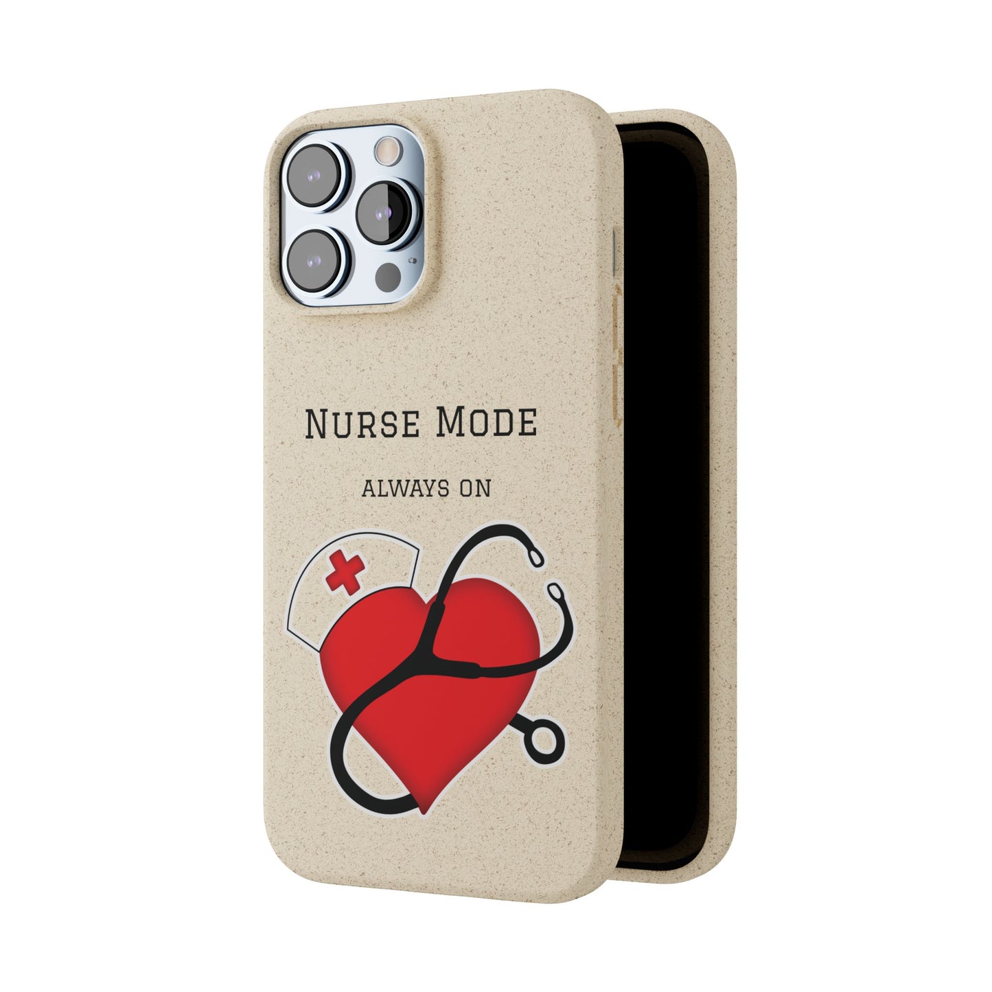 Cover Bio iPhone "Nurse Mode" (Always On) | Custodia Biodegradabile Infermiera & Dottoressa