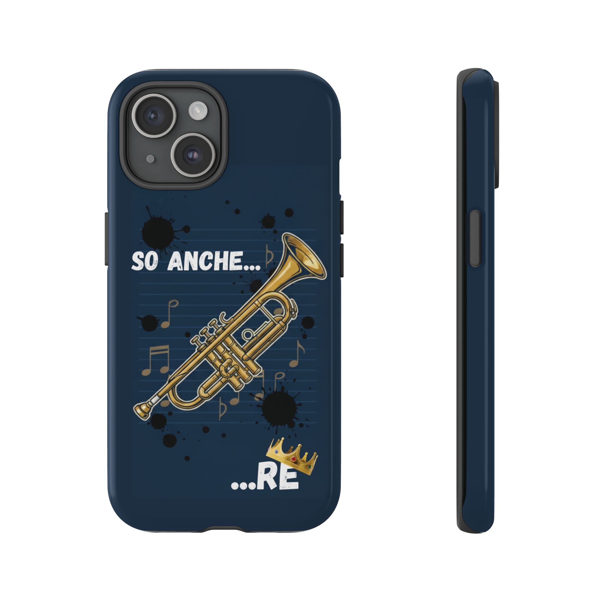 Cover Telefono rigida  Musicista Originale "So Anche... RE" Idea regalo musicisti ironici