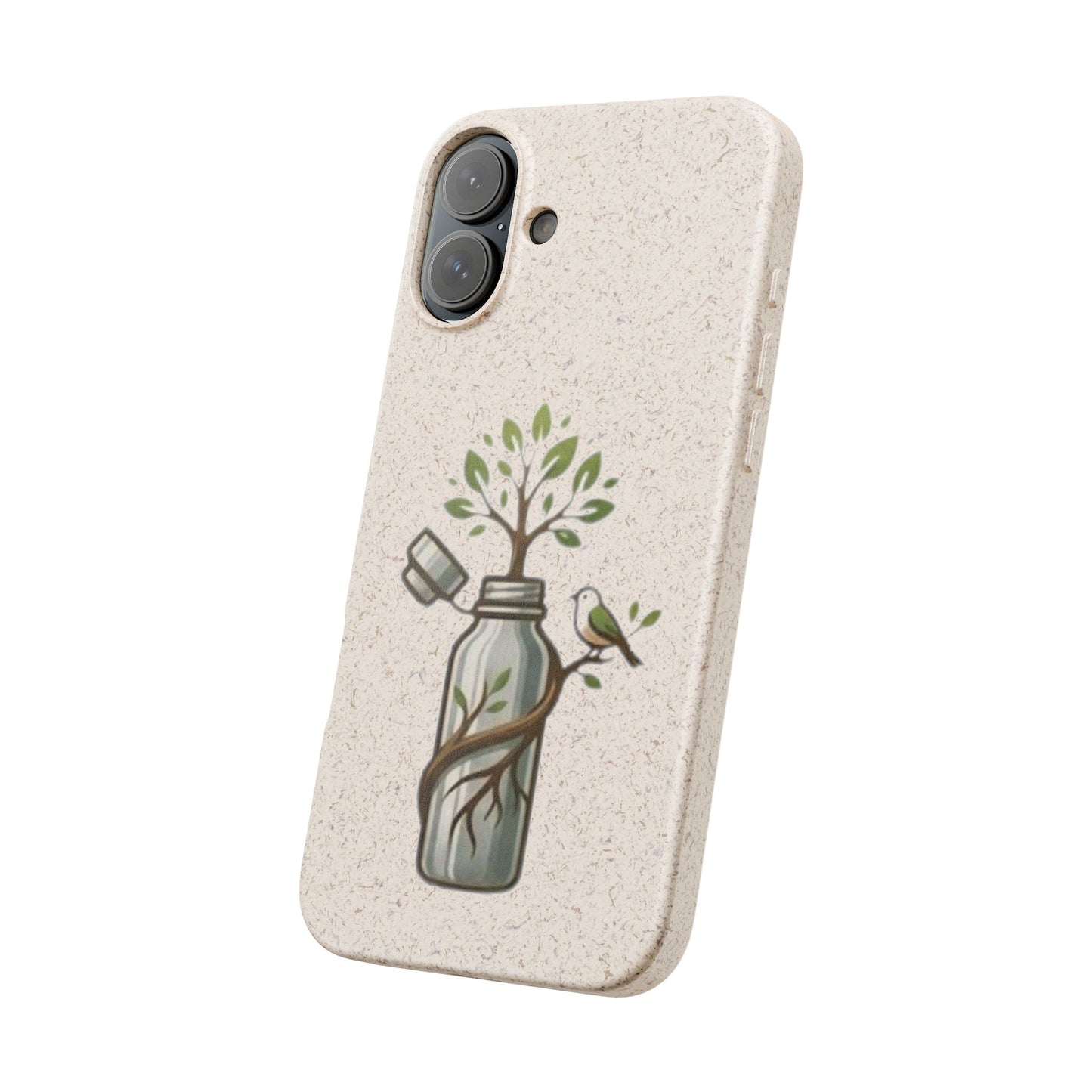 Cover Bio Originale "Rinascita Naturale" - Custodia MagSafe in Bambù & PLA