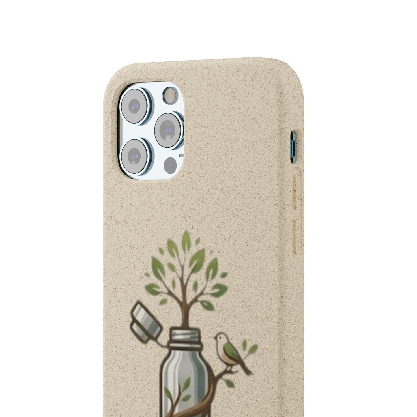 Cover Bio Originale "Rinascita Naturale" - Custodia MagSafe in Bambù & PLA