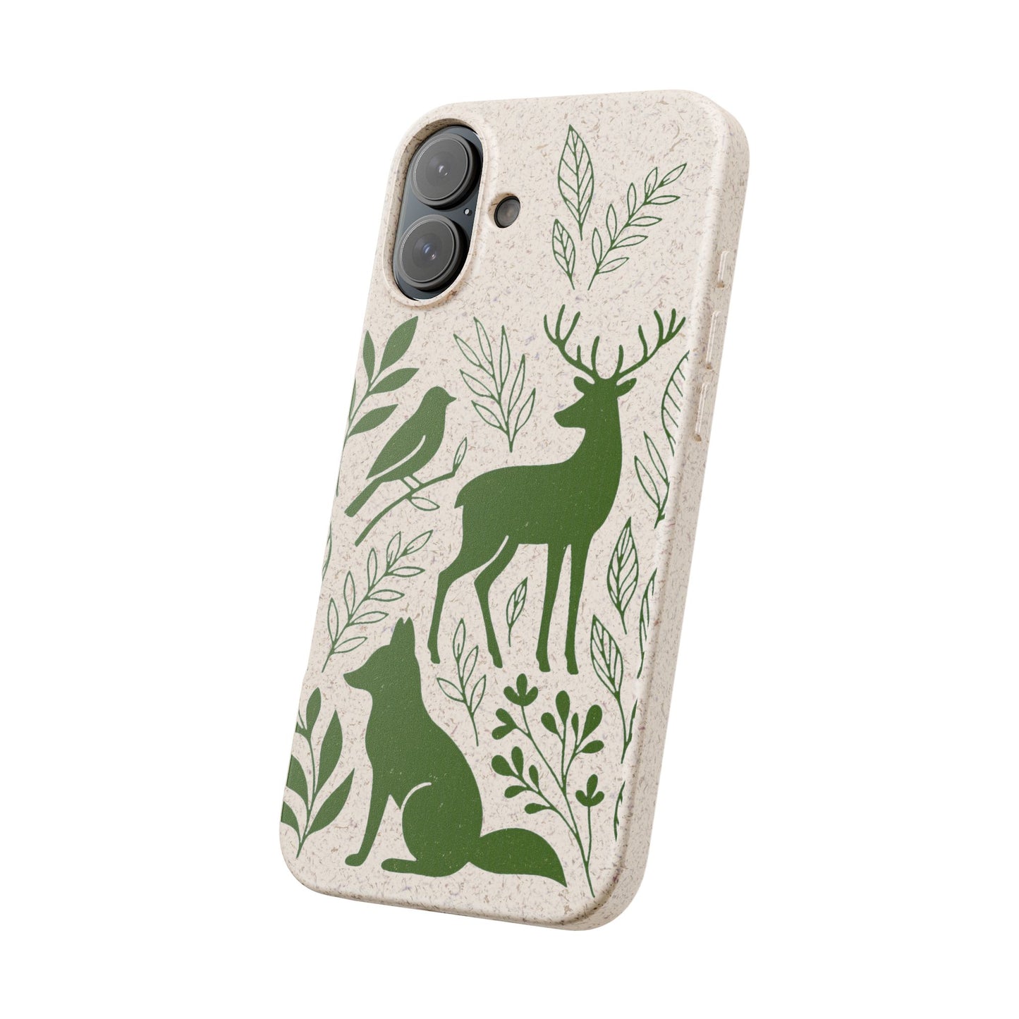 Cover Bio Originale "Animali del Bosco" - Custodia Eco in Bambù & PLA