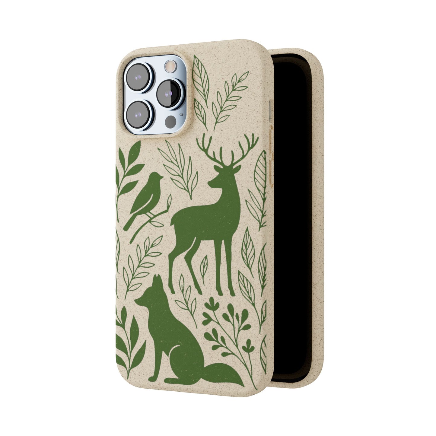 Cover Bio Originale "Animali del Bosco" - Custodia Eco in Bambù & PLA