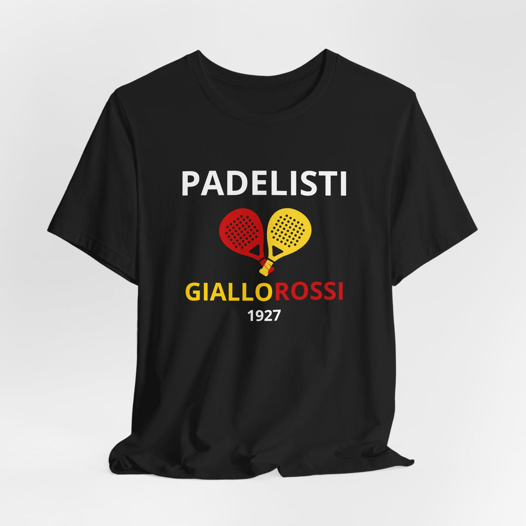 T-shirt Padel Roma Originale "Padelisti Giallorossi" | Idea Regalo Uomo Donna