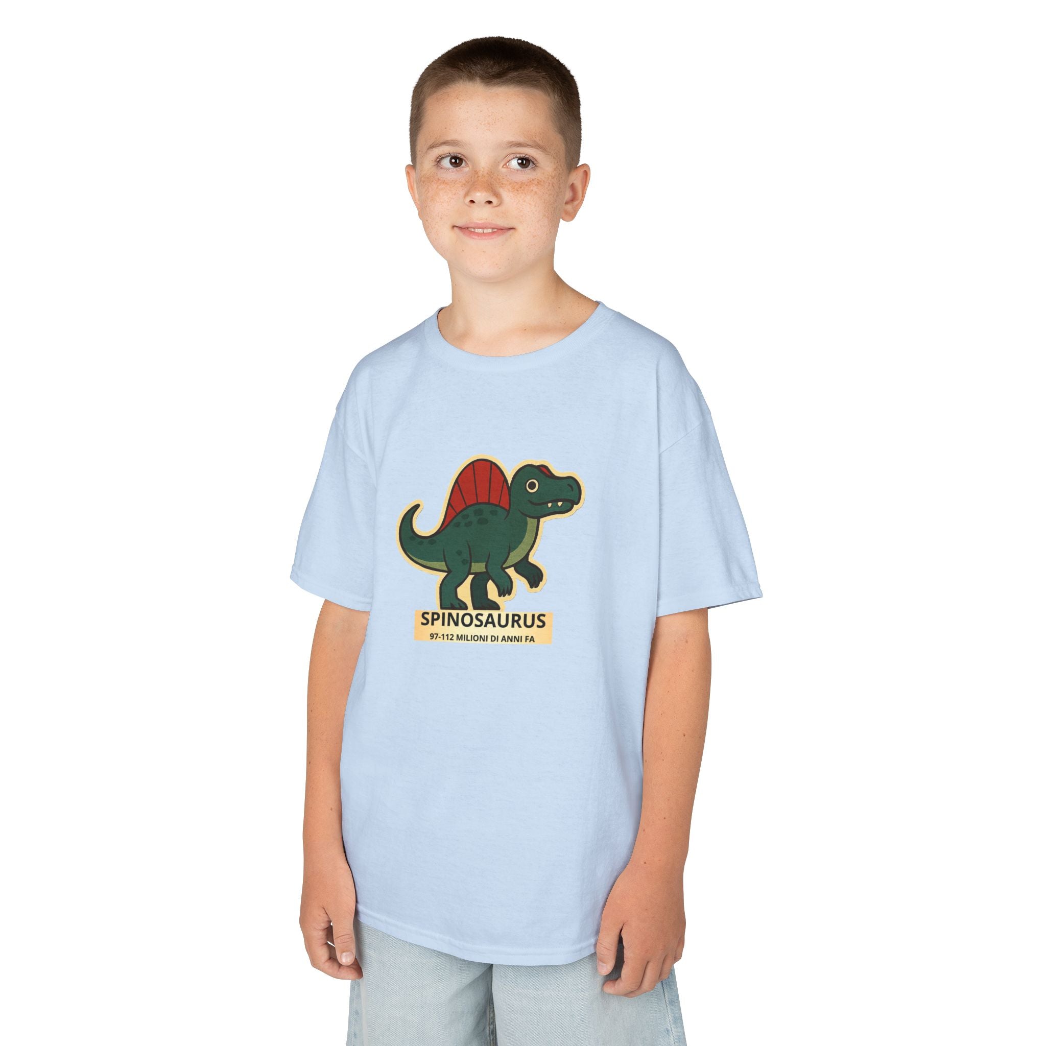 T-shirt Bambino Originale "Dino Spinosaurus" | Maglietta Cotone Morbido
