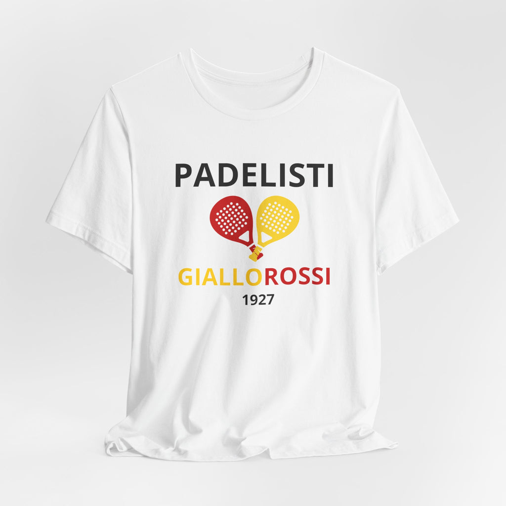 T-shirt Padel Roma Originale "Padelisti Giallorossi" | Idea Regalo Uomo Donna