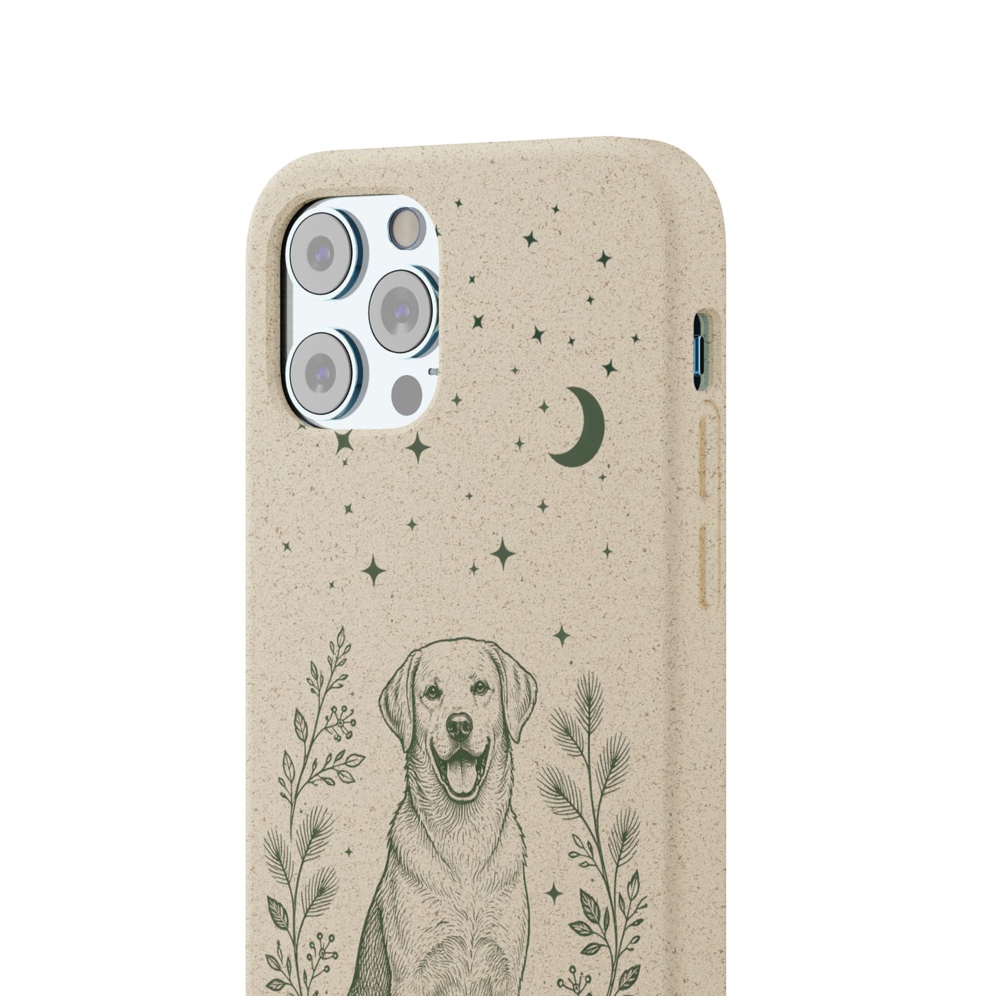 Cover iPhone Biodegradabile Labrador  – Custodia Eco in Fibra di Bambù