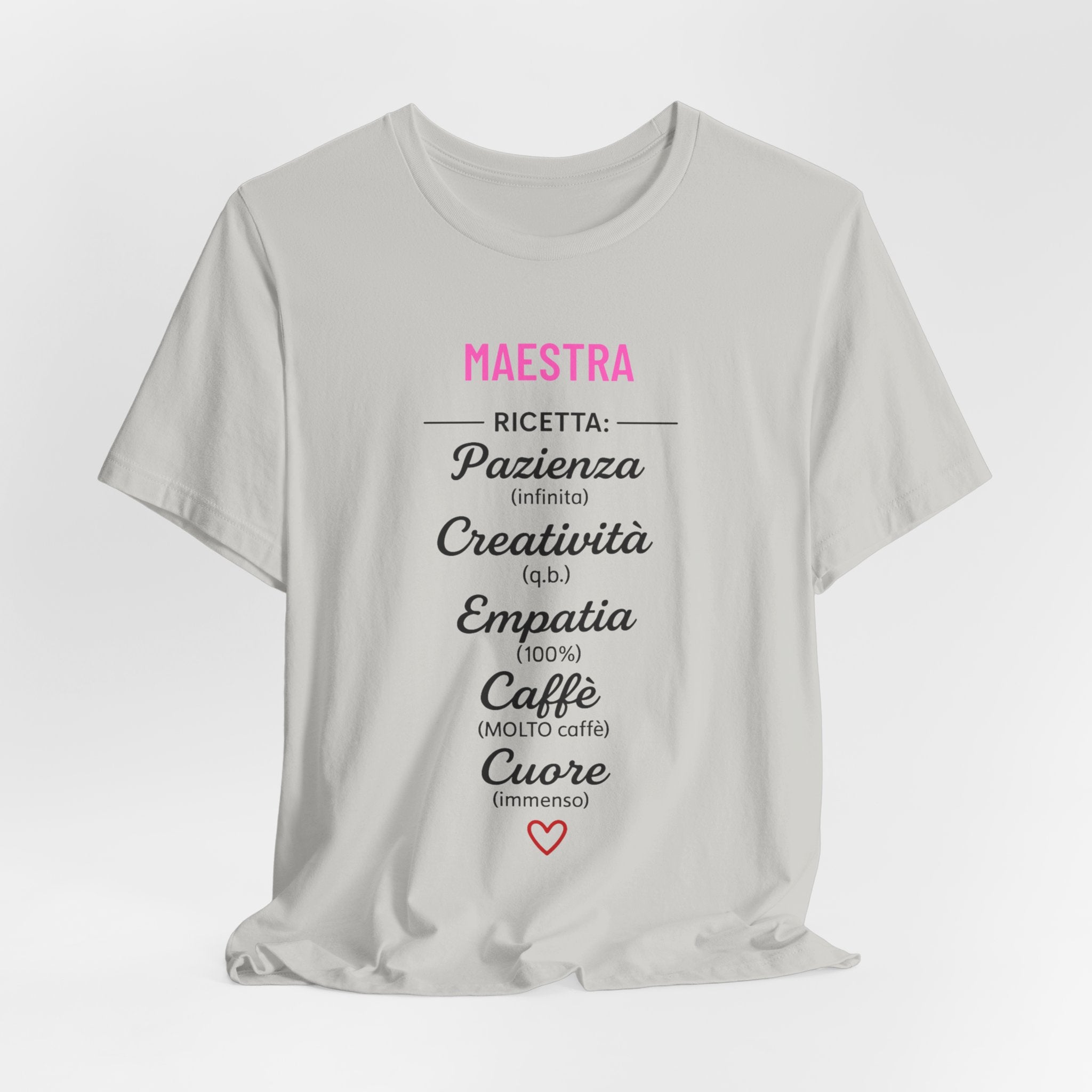 T-shirt Maestra Originale "La Ricetta"