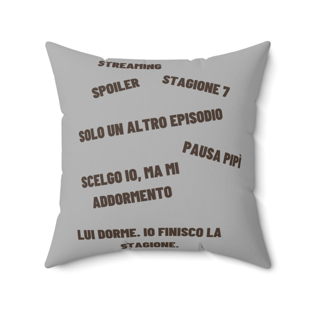 Regalo Originale cuscino,  Serie TV, Cuscino Divertente con Frase,Arredo Divano, Idea Regalo Netflix Lover, Cuscino Ironico, Binge Watching
