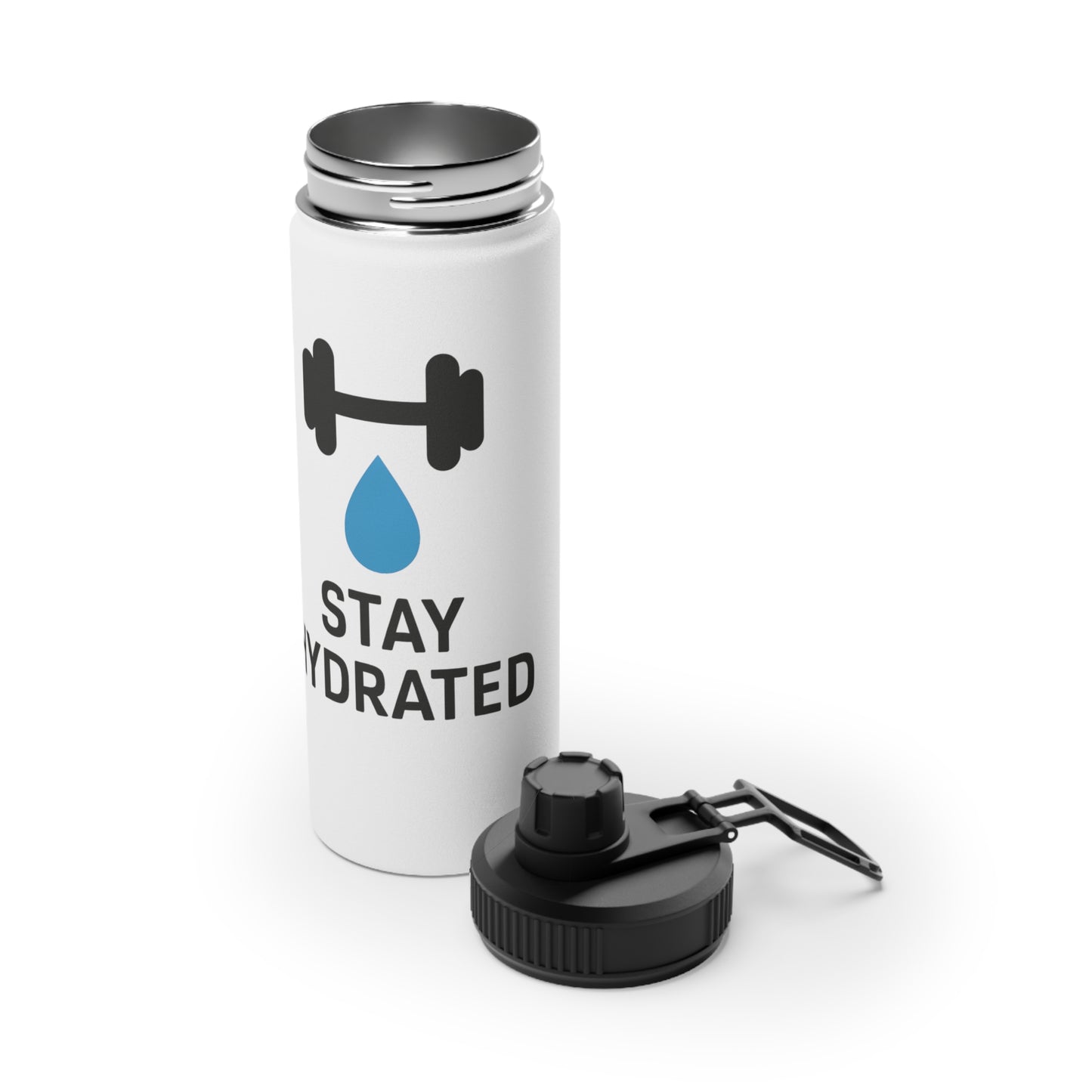 Borraccia Termica Originale "Stay Hydrated" | Palestra, Bodybuilding & Fitness (No Plastica)