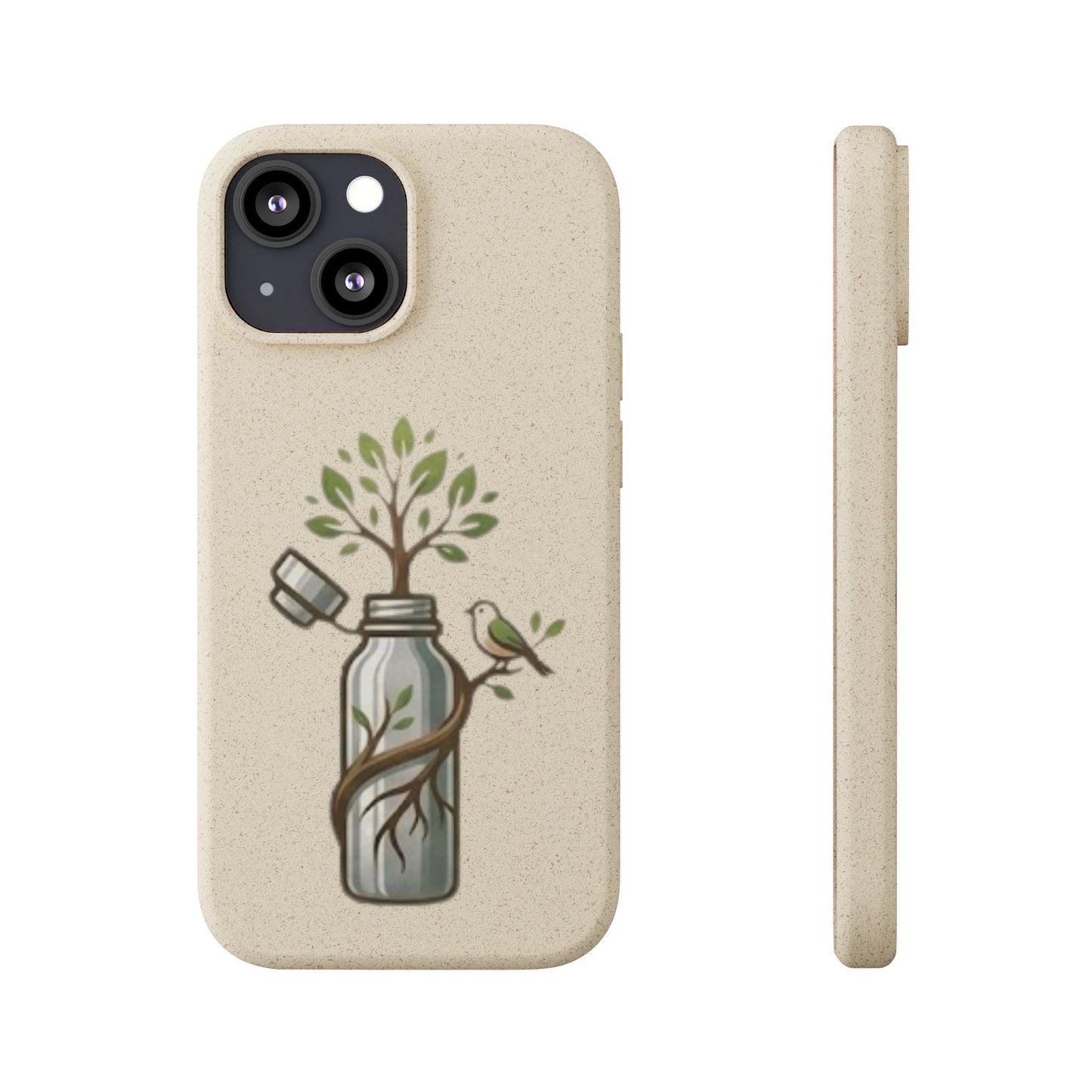 Cover Bio Originale "Rinascita Naturale" - Custodia MagSafe in Bambù & PLA