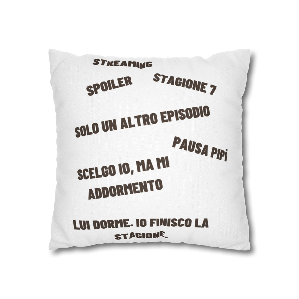 Regalo Originale cuscino,  Serie TV, Cuscino Divertente con Frase, Federa Arredo Divano, Idea Regalo Netflix Lover, Cuscino Ironico, Binge Watching