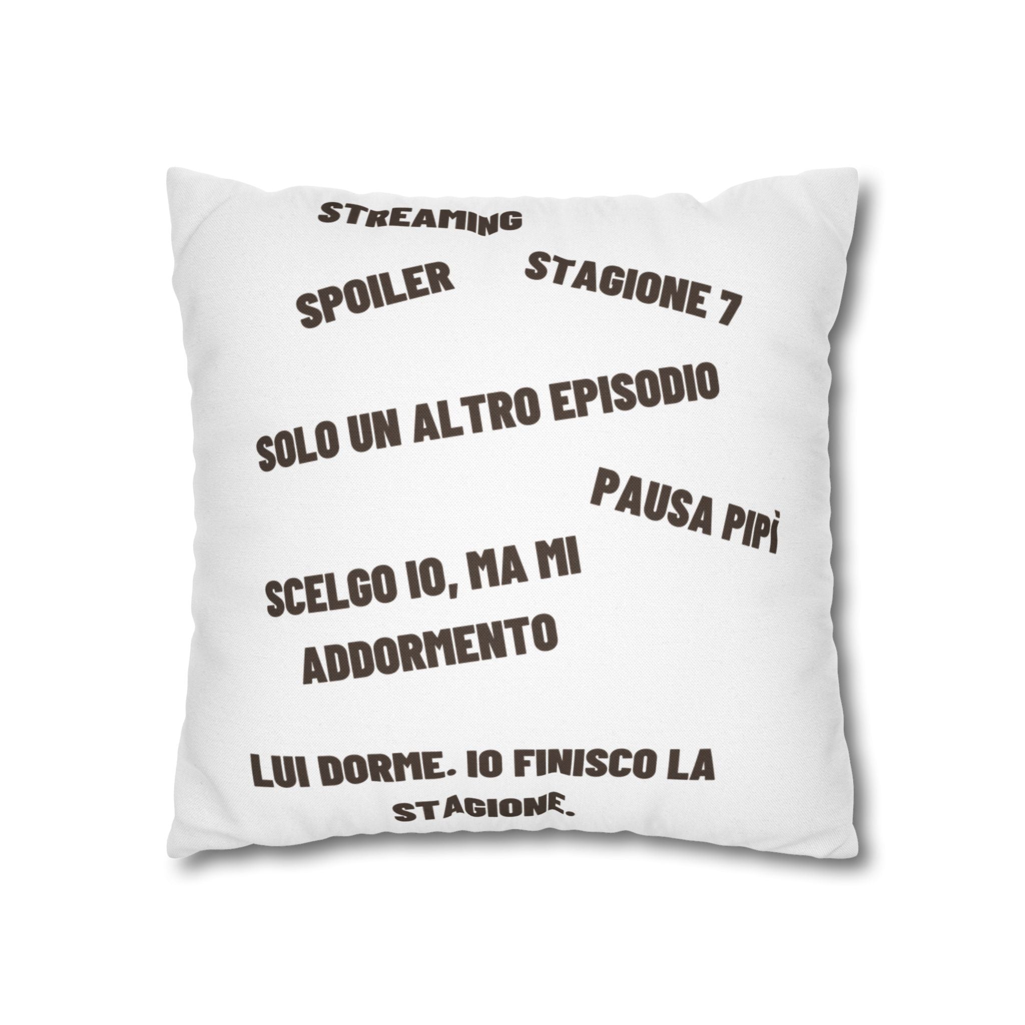 Regalo Originale cuscino,  Serie TV, Cuscino Divertente con Frase, Federa Arredo Divano, Idea Regalo Netflix Lover, Cuscino Ironico, Binge Watching