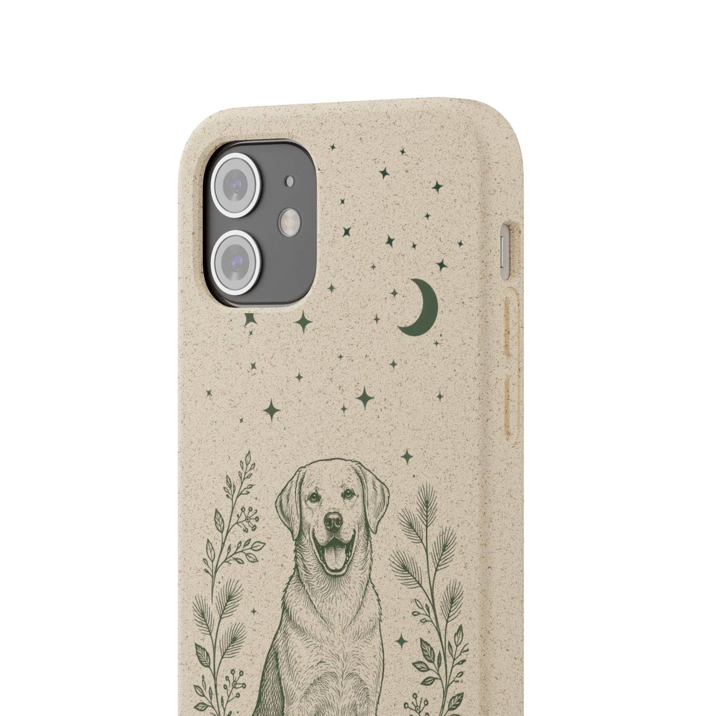 Cover iPhone Biodegradabile Labrador  – Custodia Eco in Fibra di Bambù