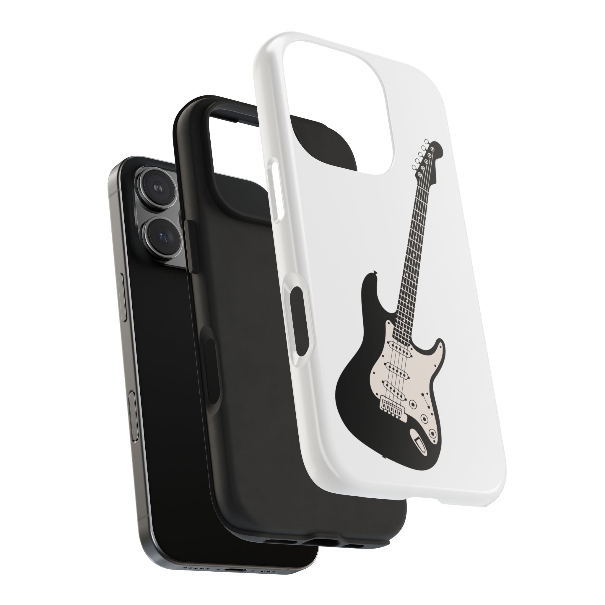 Custodia Tough con Chitarra Elettrica per iPhone Pro e Samsung Galaxy S24/S23