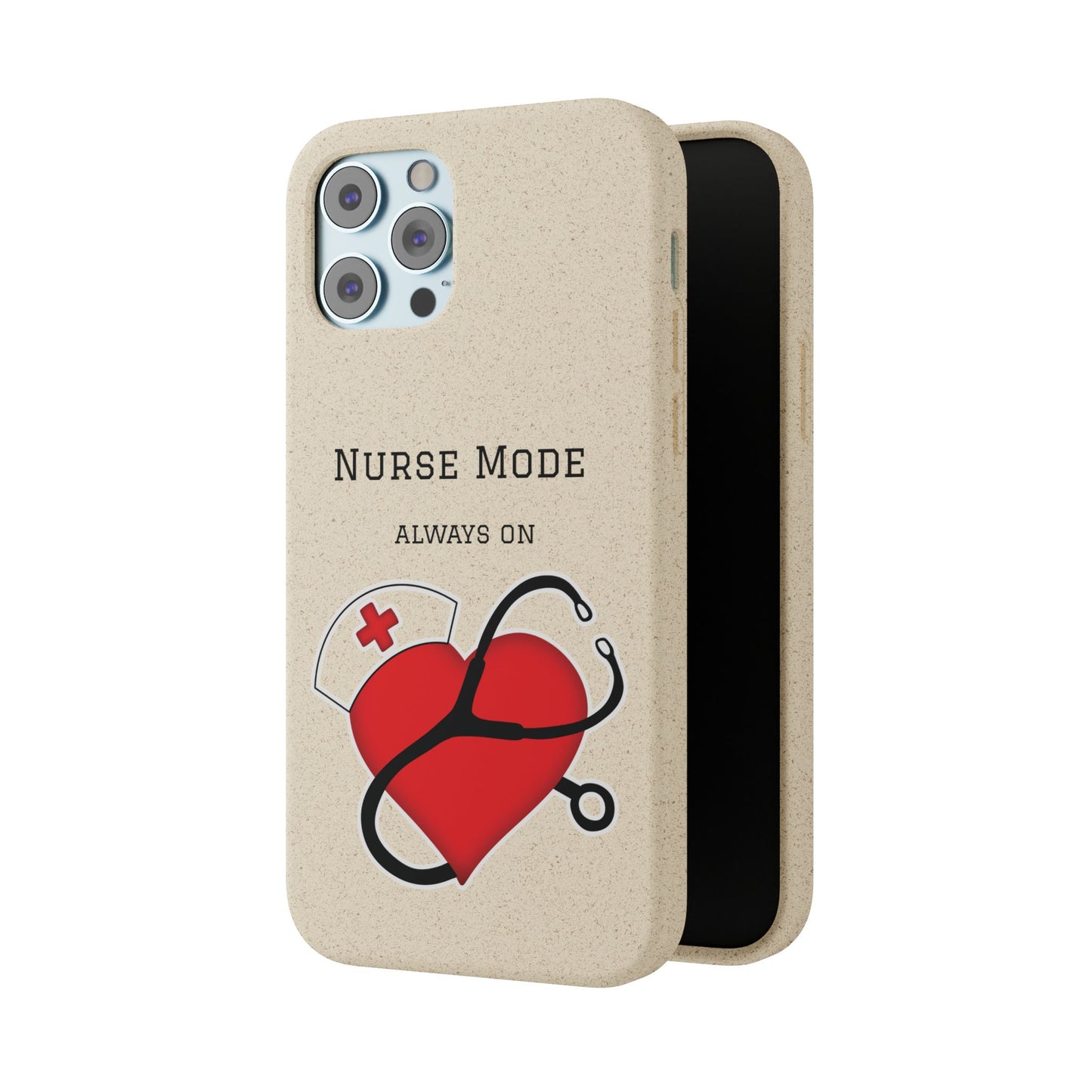 Cover Bio iPhone "Nurse Mode" (Always On) | Custodia Biodegradabile Infermiera & Dottoressa